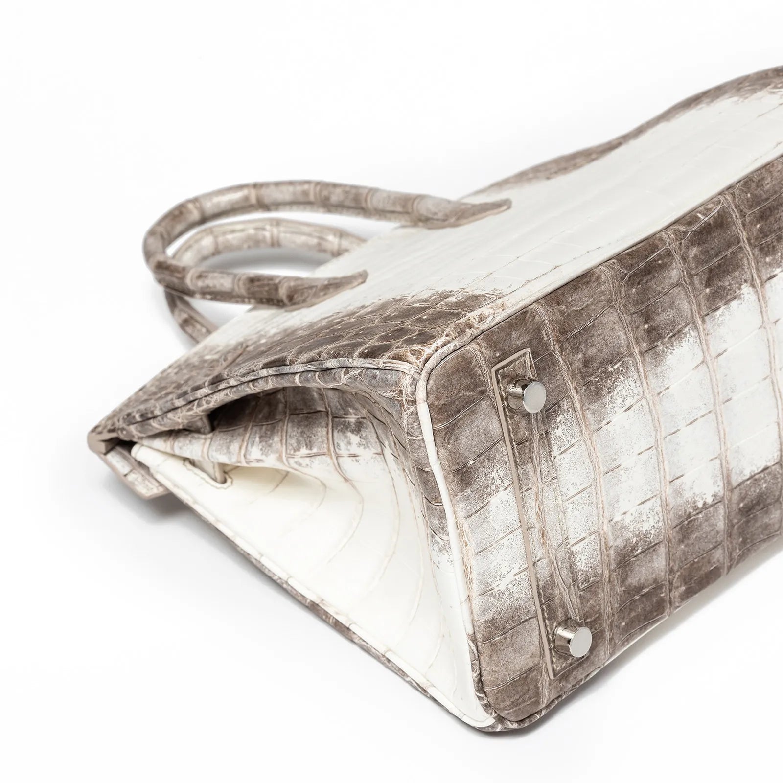 Hermès Birkin 25 Blanc Himalaya Matte Niloticus Crocodile Palladium Hardware