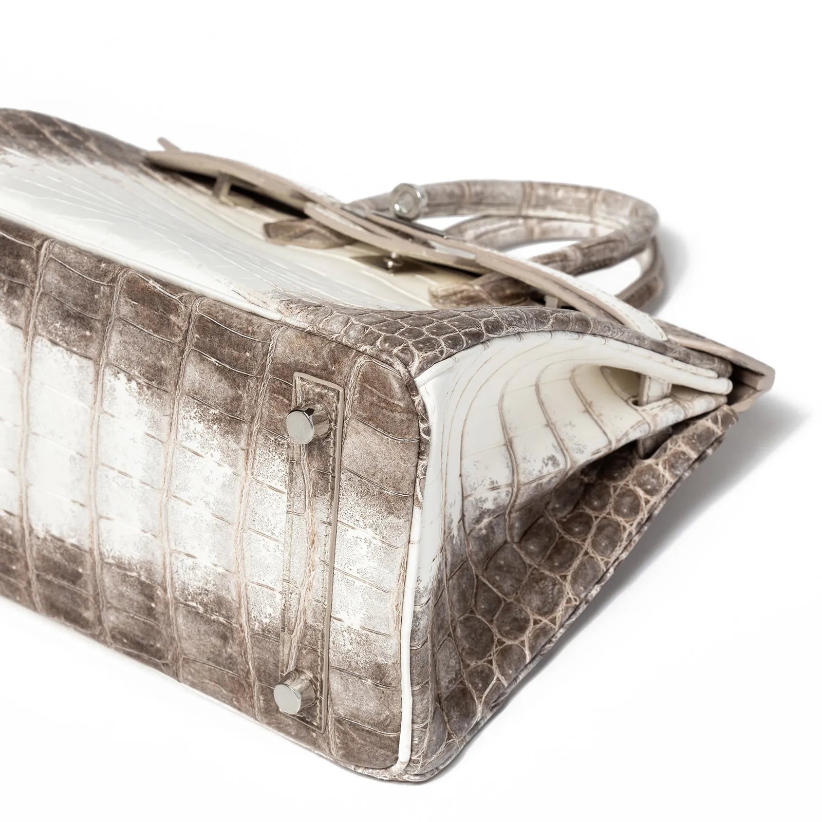 Hermès Birkin 25 Blanc Himalaya Matte Niloticus Crocodile Palladium Hardware