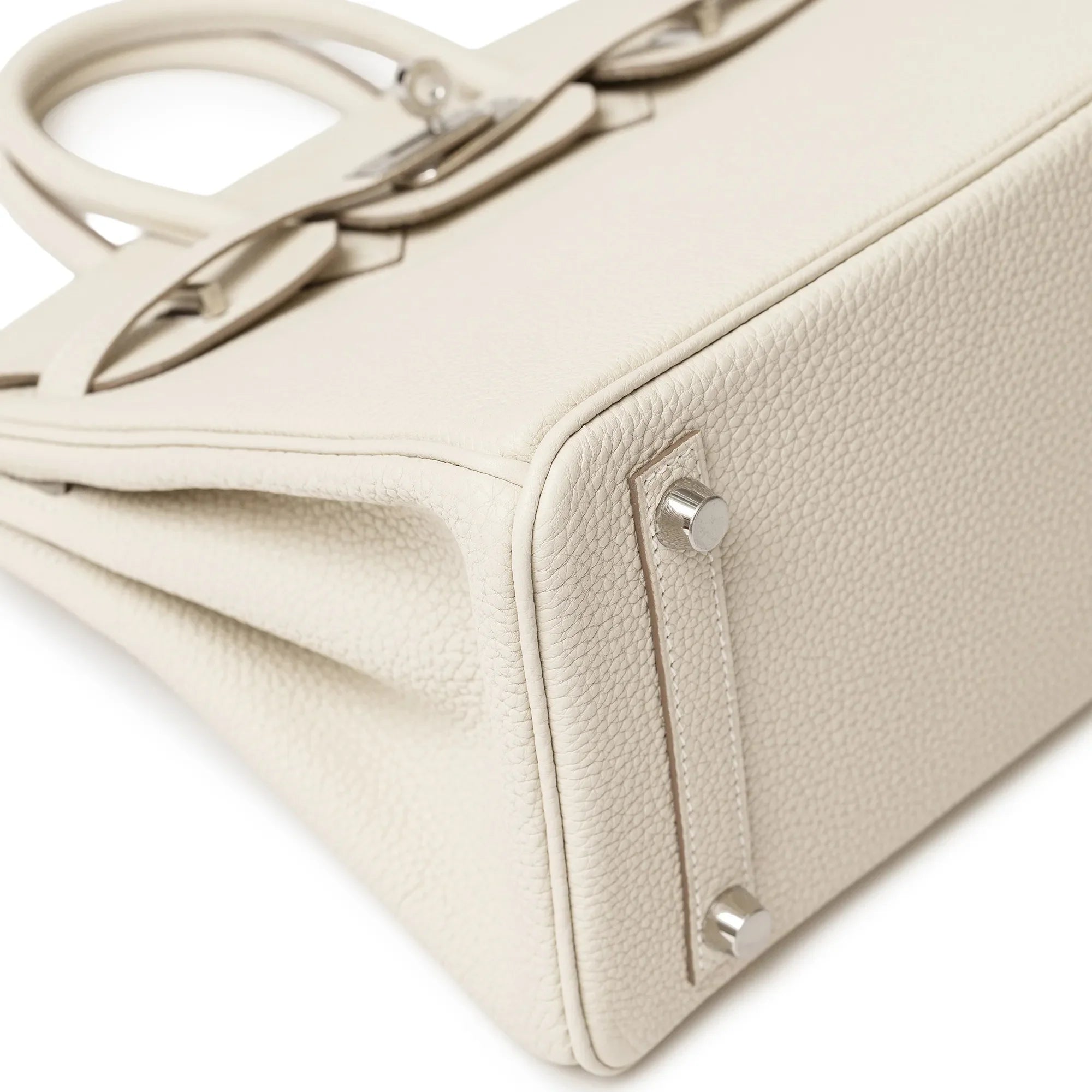 Hermès Birkin 25 Craie Togo Palladium Hardware
