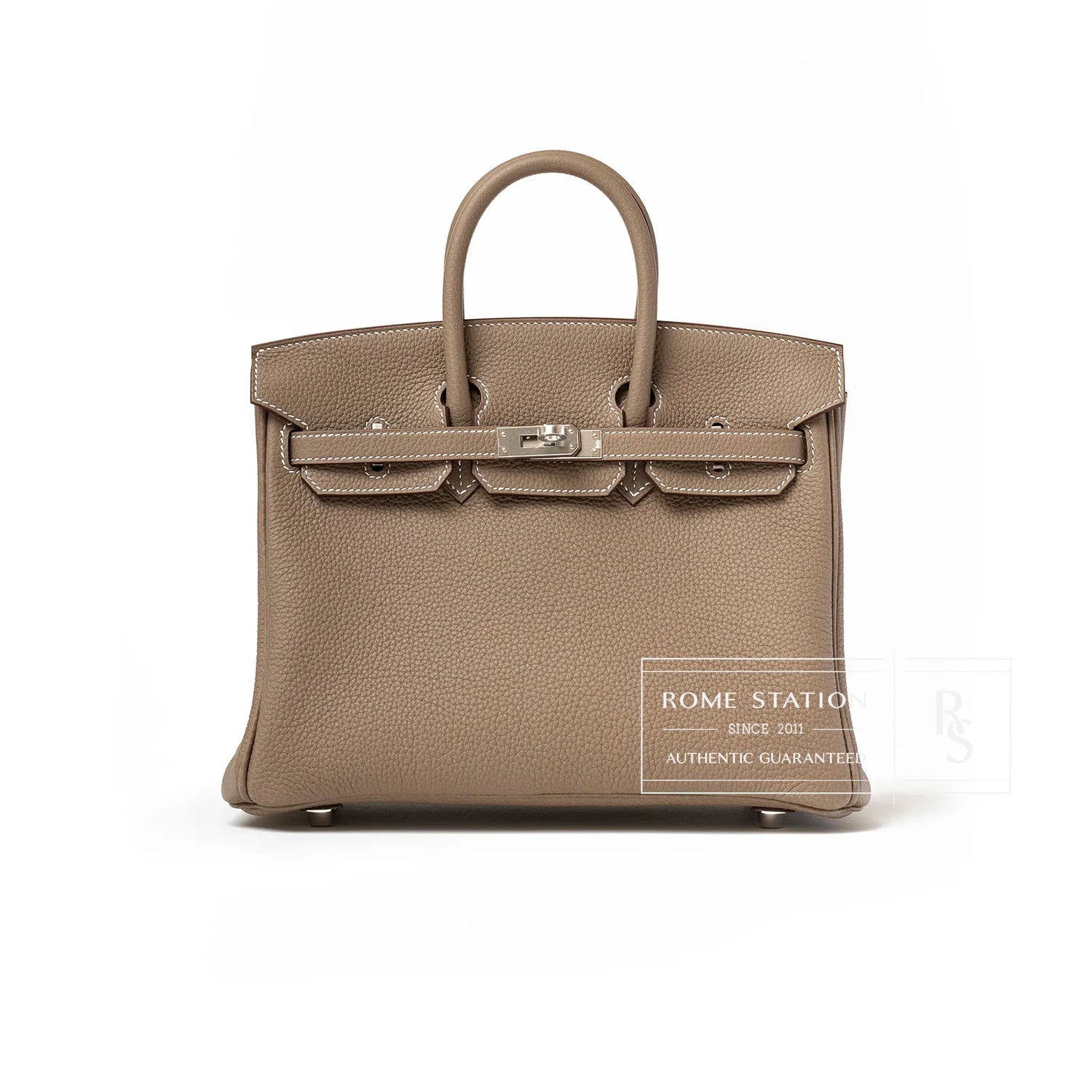 Hermès Birkin 25 Etoupe Togo Palladium Hardware