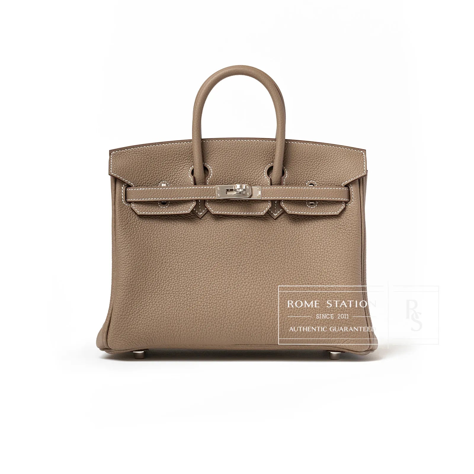 Hermès Birkin 25 Etoupe Togo Palladium Hardware