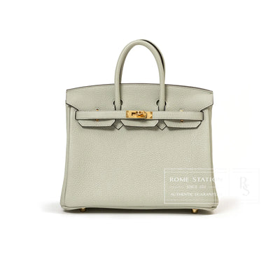 Hermès Birkin 25 Gris Neve Togo Gold Hardware