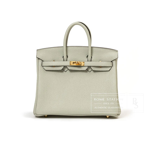 Hermès Birkin 25 Gris Neve Togo Gold Hardware