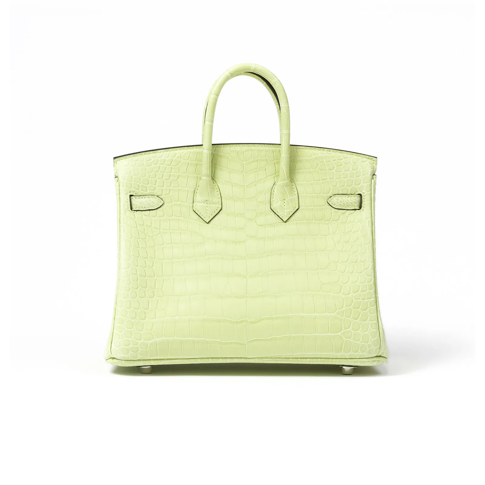 Hermès Birkin 25 Jaune Bourgeon Matte Porosus Crocodile Palladium Hardware