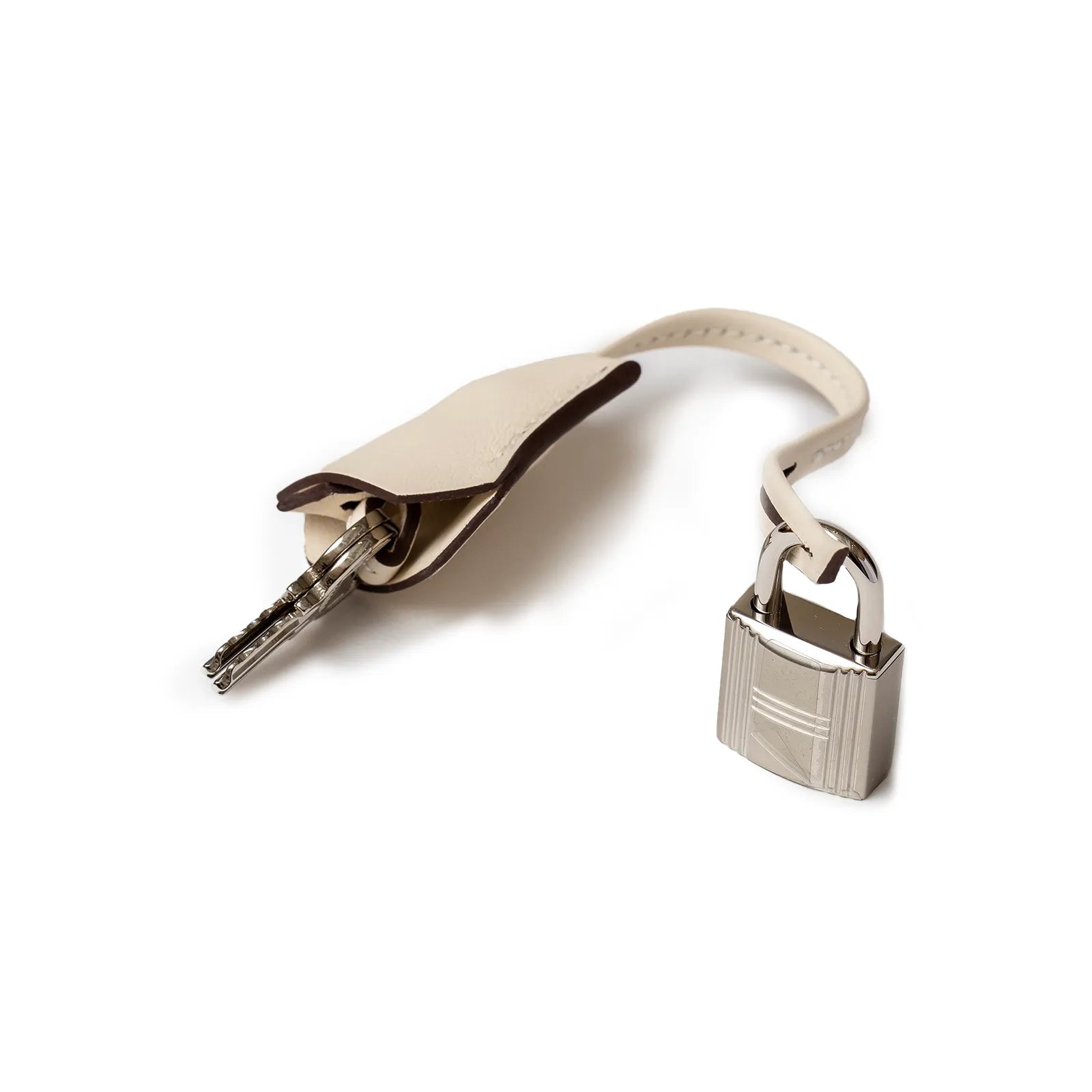 Hermès Birkin 25 Toile Ecru and Nata Swift Palladium Hardware