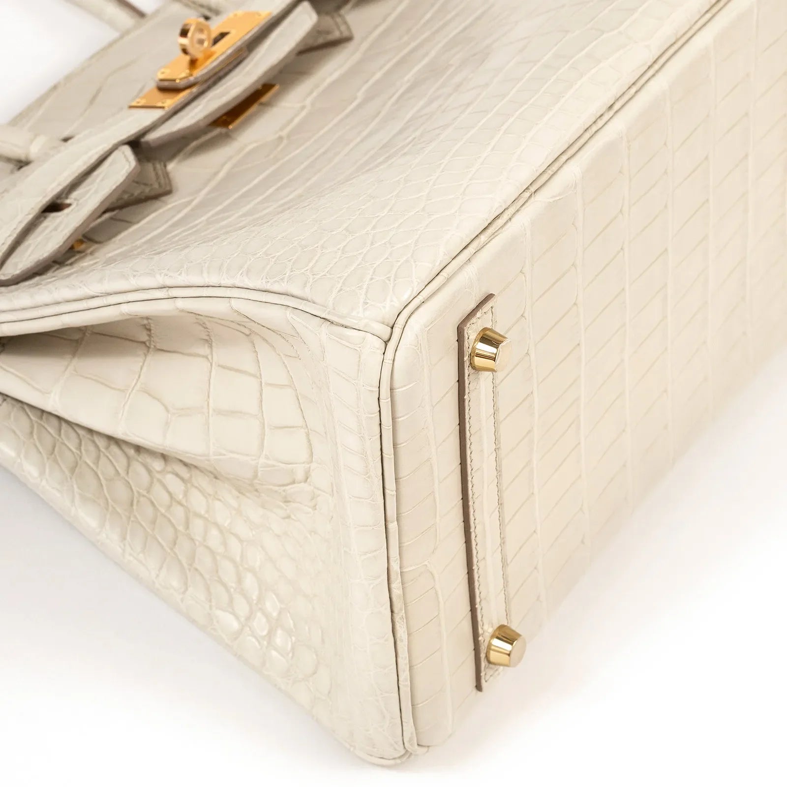 Hermès Birkin 30 Beton Matte Alligator Gold Hardware