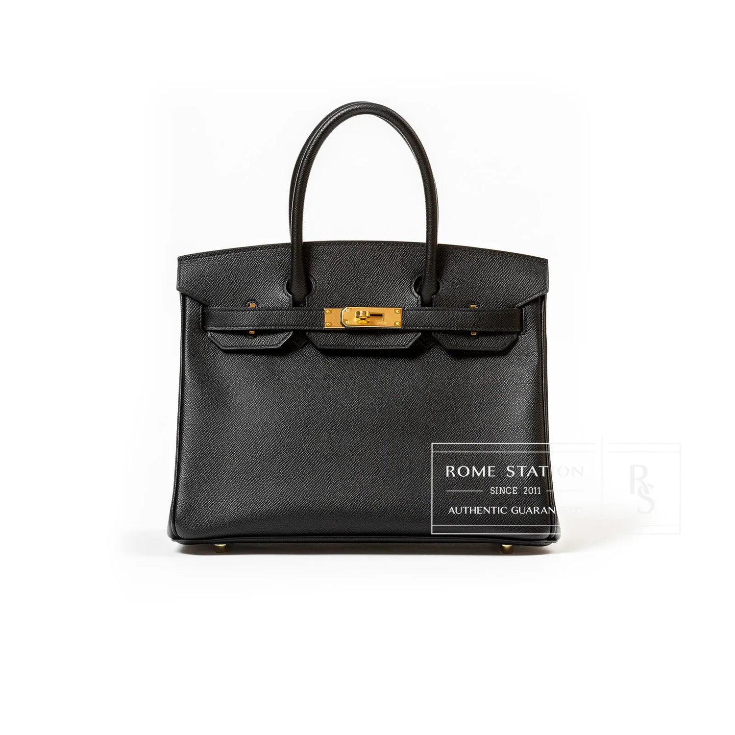 Hermès Birkin 30 Black Epsom Gold Hardware