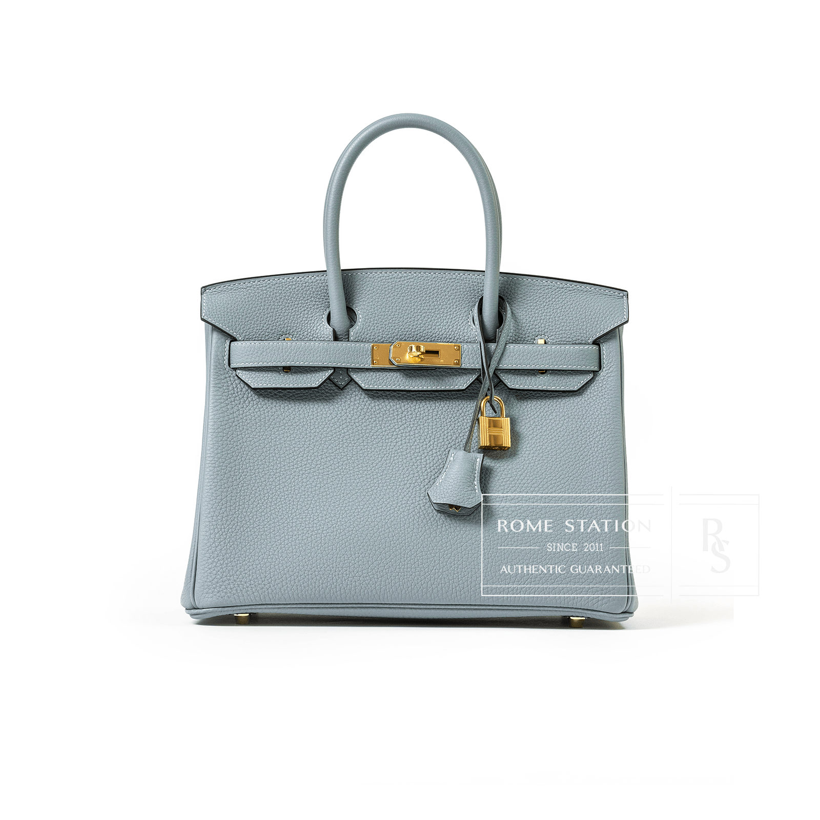 Hermès Birkin 30 Ciel Togo Gold Hardware