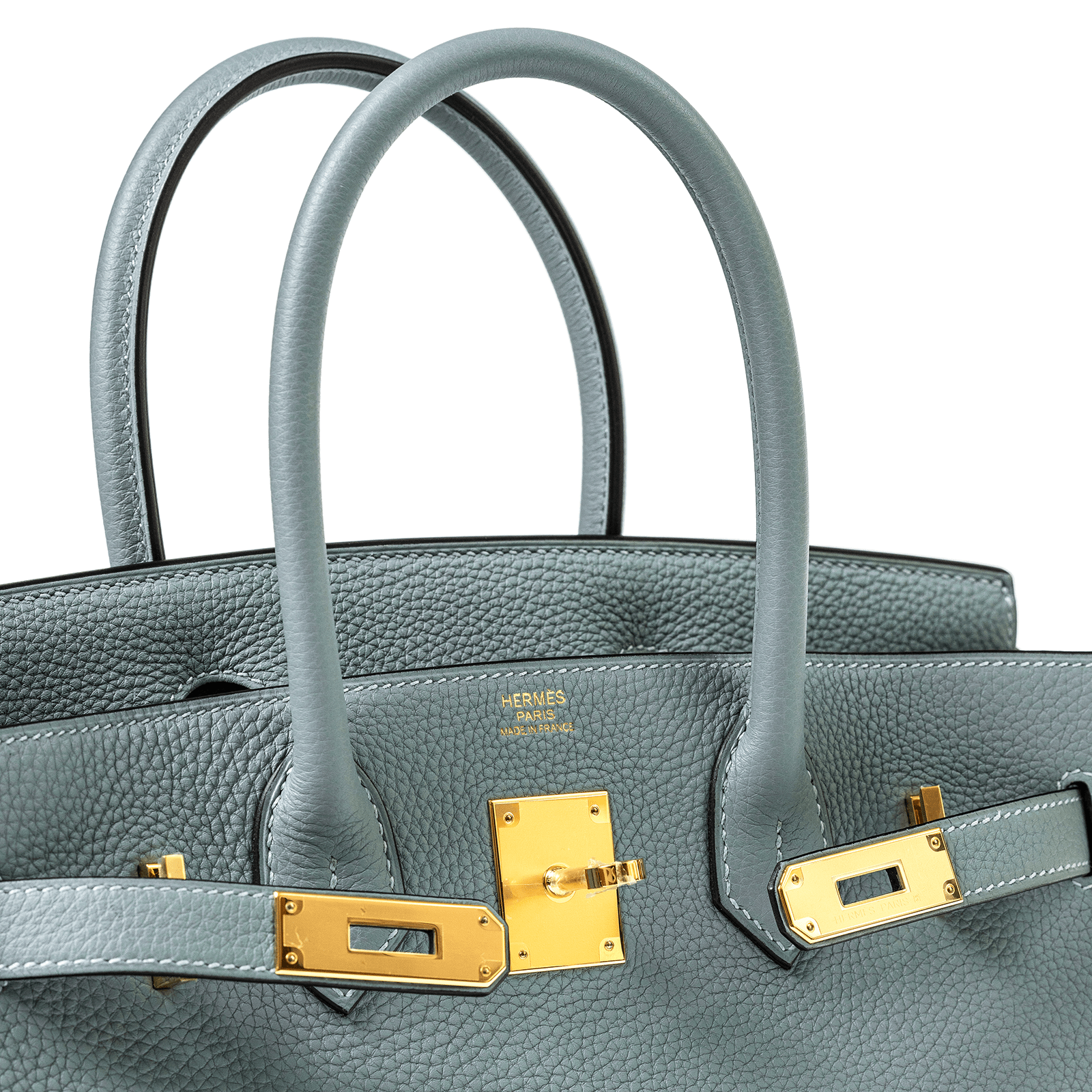 Hermès Birkin 30 Ciel Togo Gold Hardware