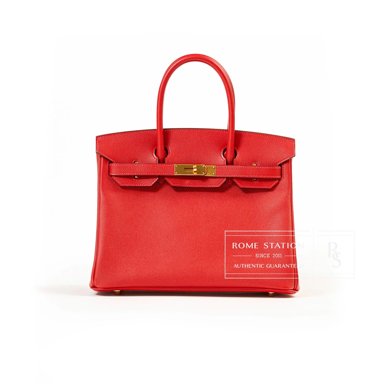 Hermès Birkin 30 Q5 Rouge Casaque Epsom Gold Hardware