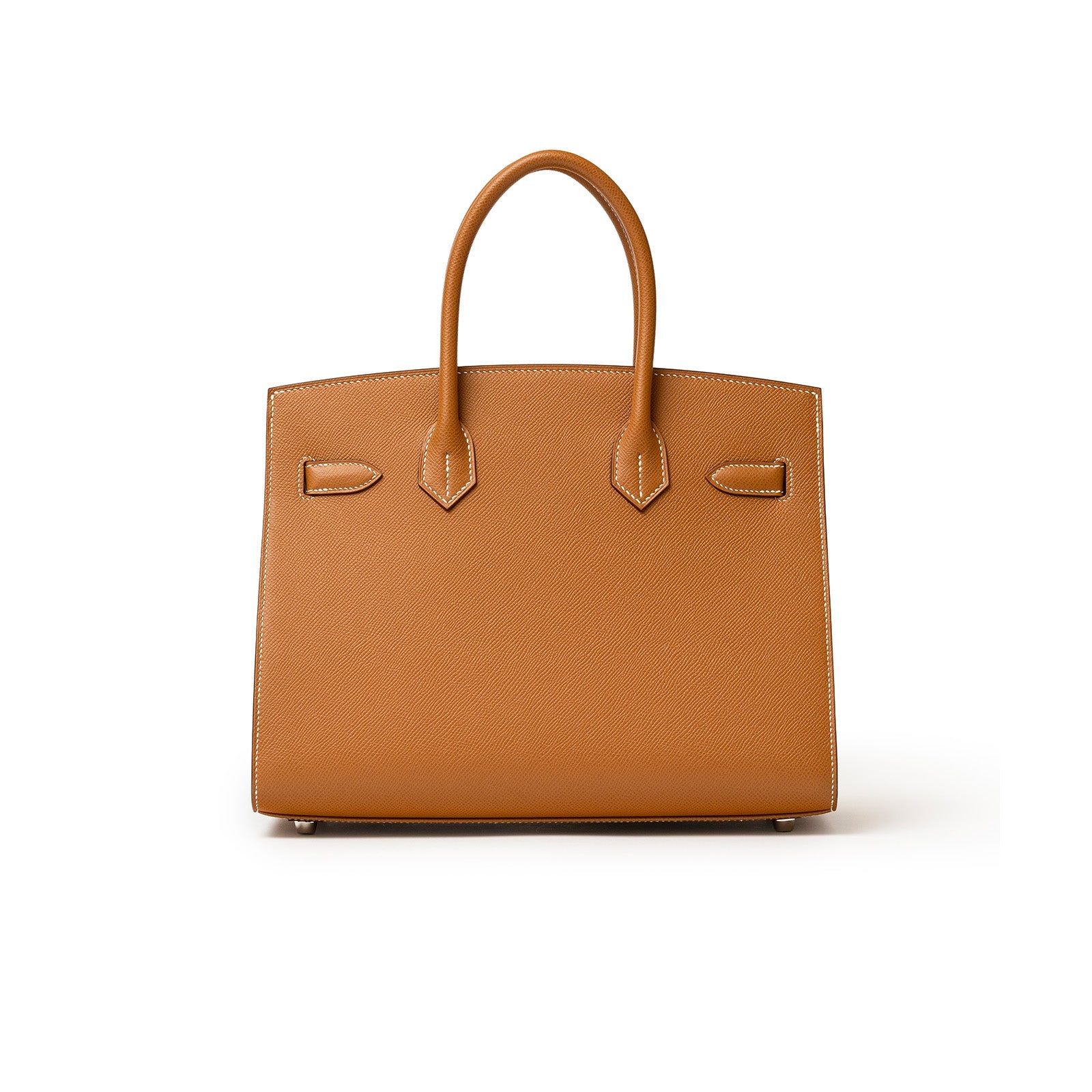 Back view of Hermès Birkin 30 Sellier Gold Epsom leather handbag