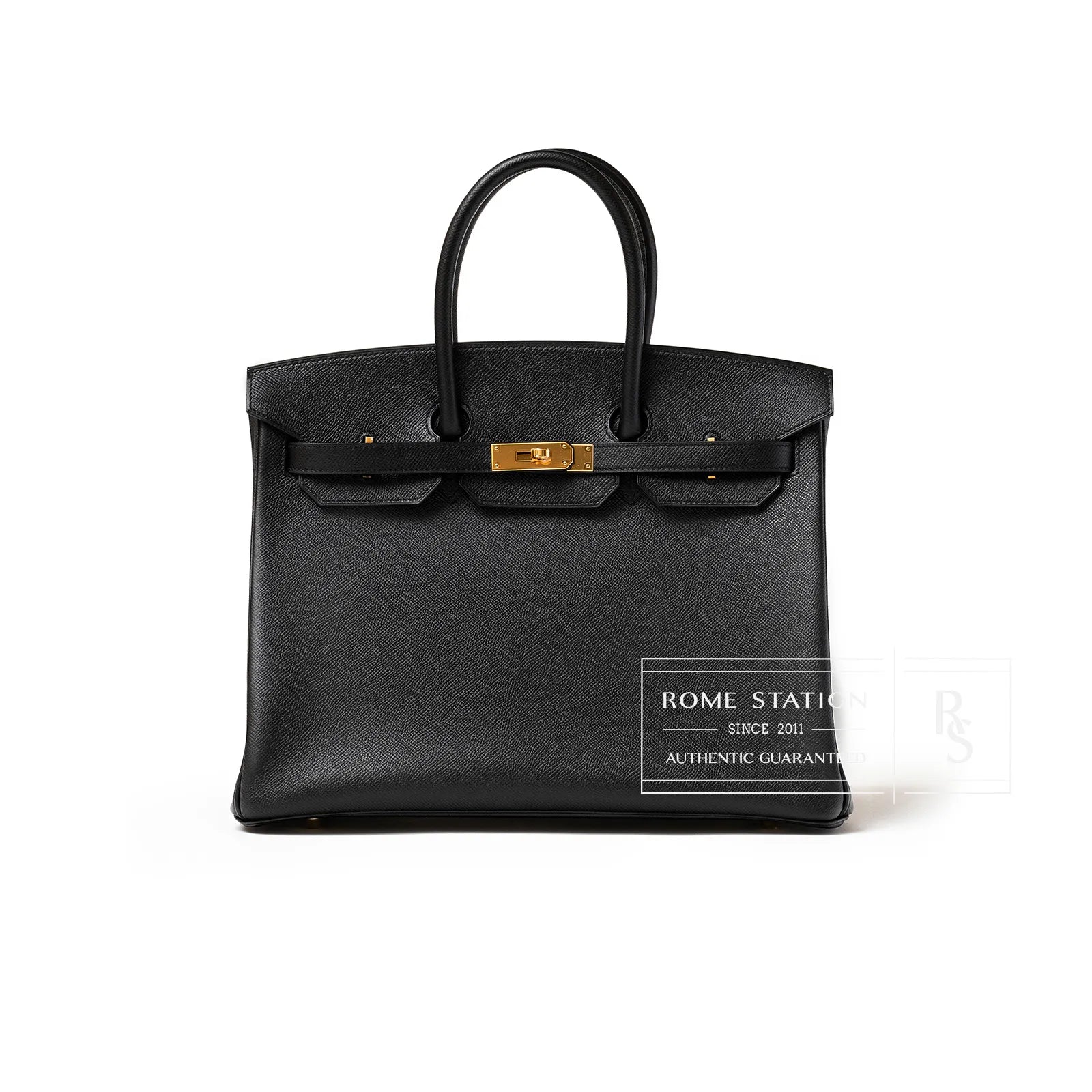 Hermès Birkin 35 Black Epsom Gold Hardware