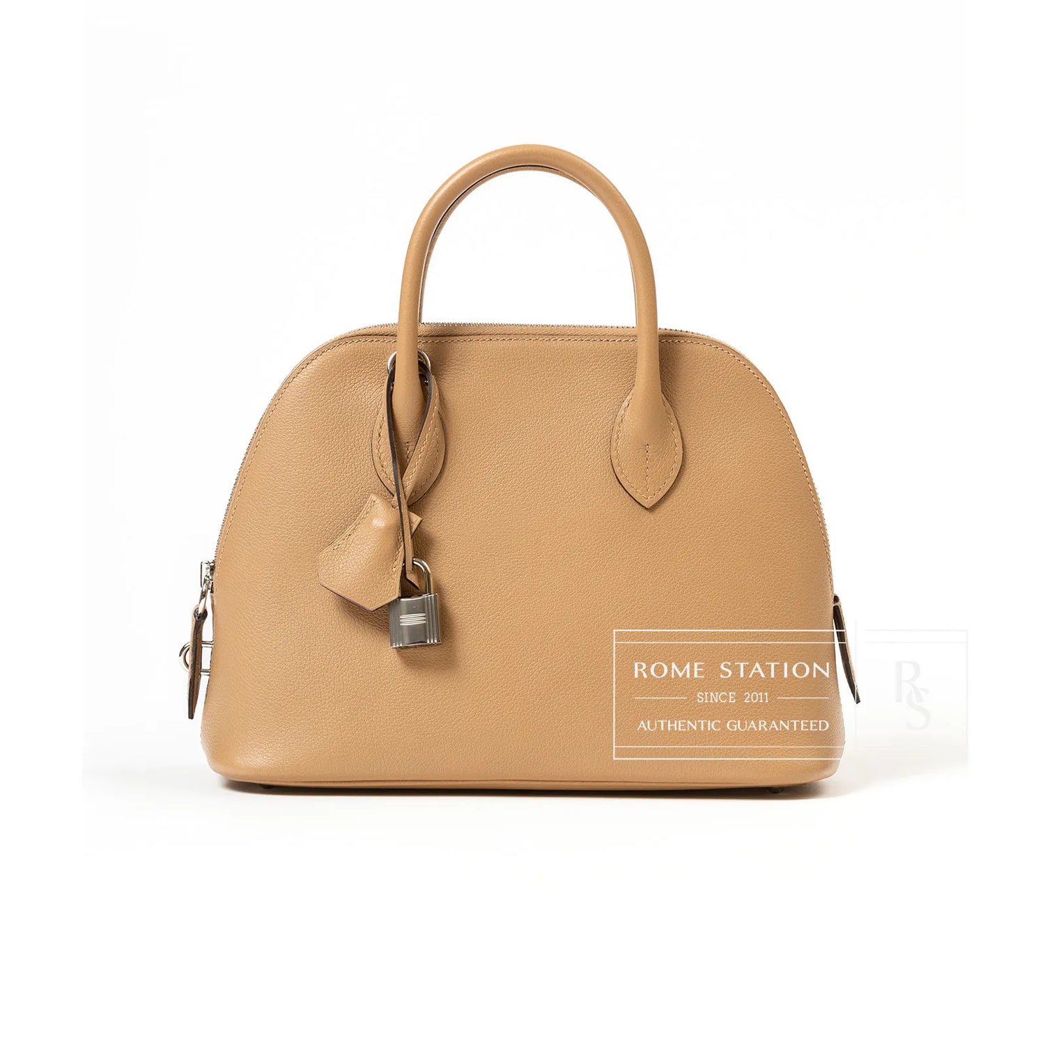 Hermès Bolide 25 Chai/Mauve Sylvestre Evercolor Palladium Hardware