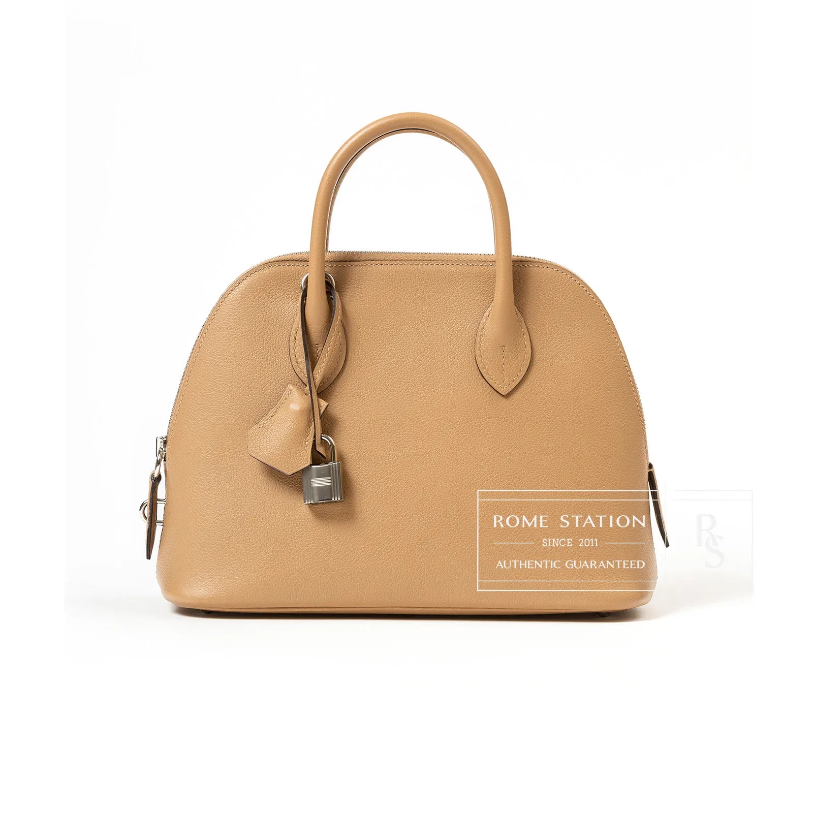 Hermès Bolide 25 Chai/Mauve Sylvestre Evercolor Palladium Hardware