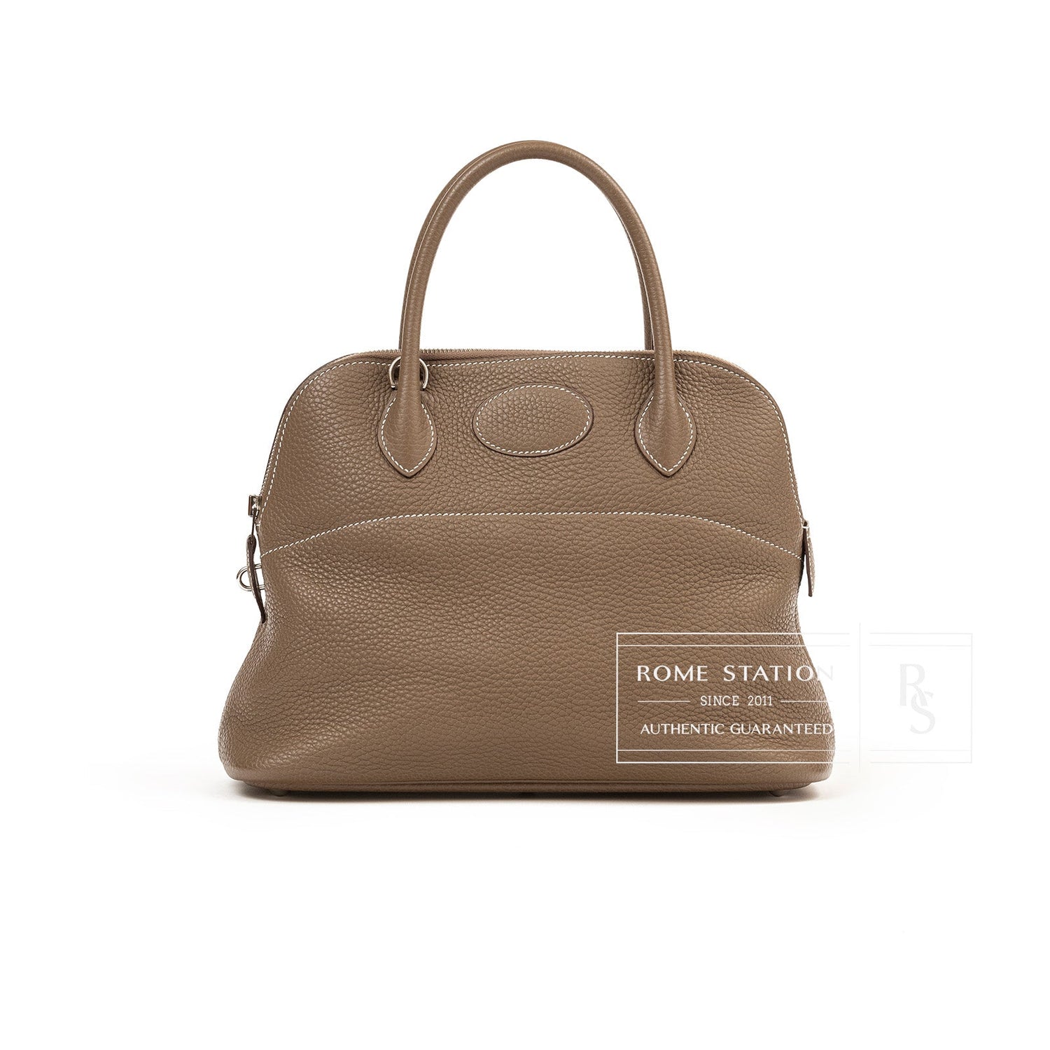 Hermès Bolide 31 Etoupe Clemence Palladium Hardware