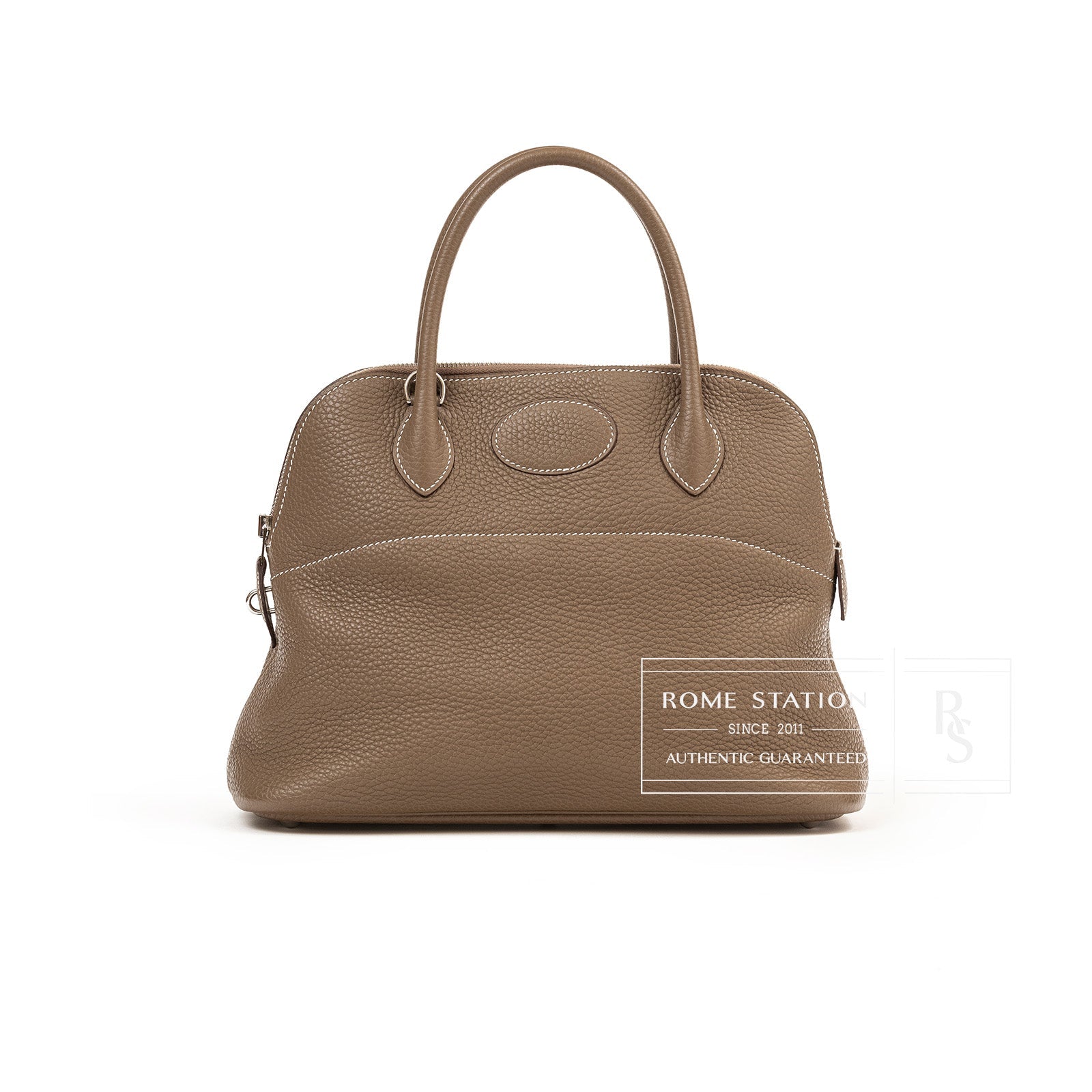 Hermès Bolide 31 Etoupe Clemence Palladium Hardware