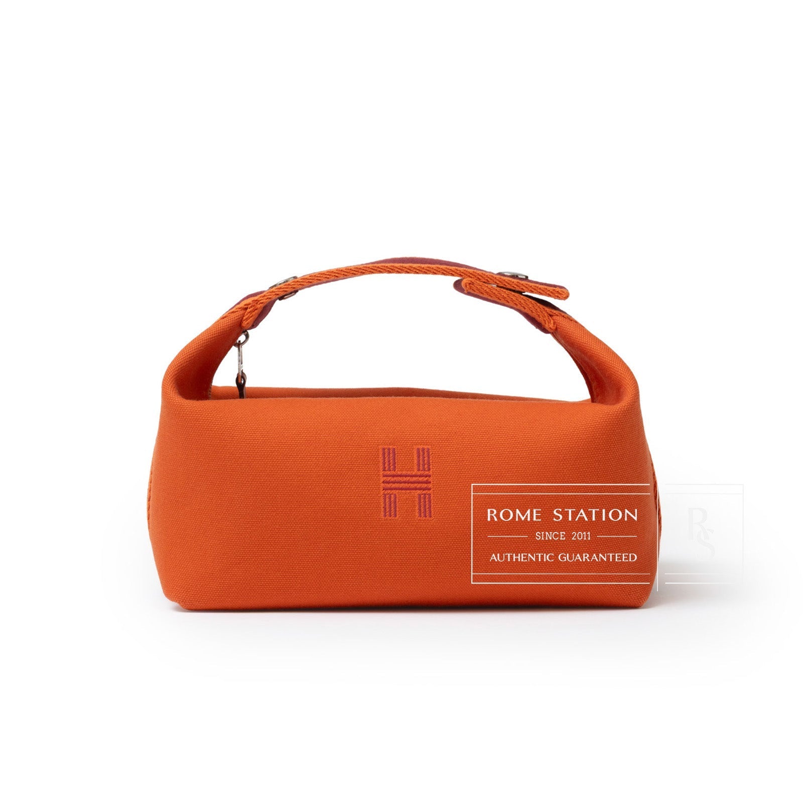 Hermès Bride a Brac Case PM Canvas Orange/Feu