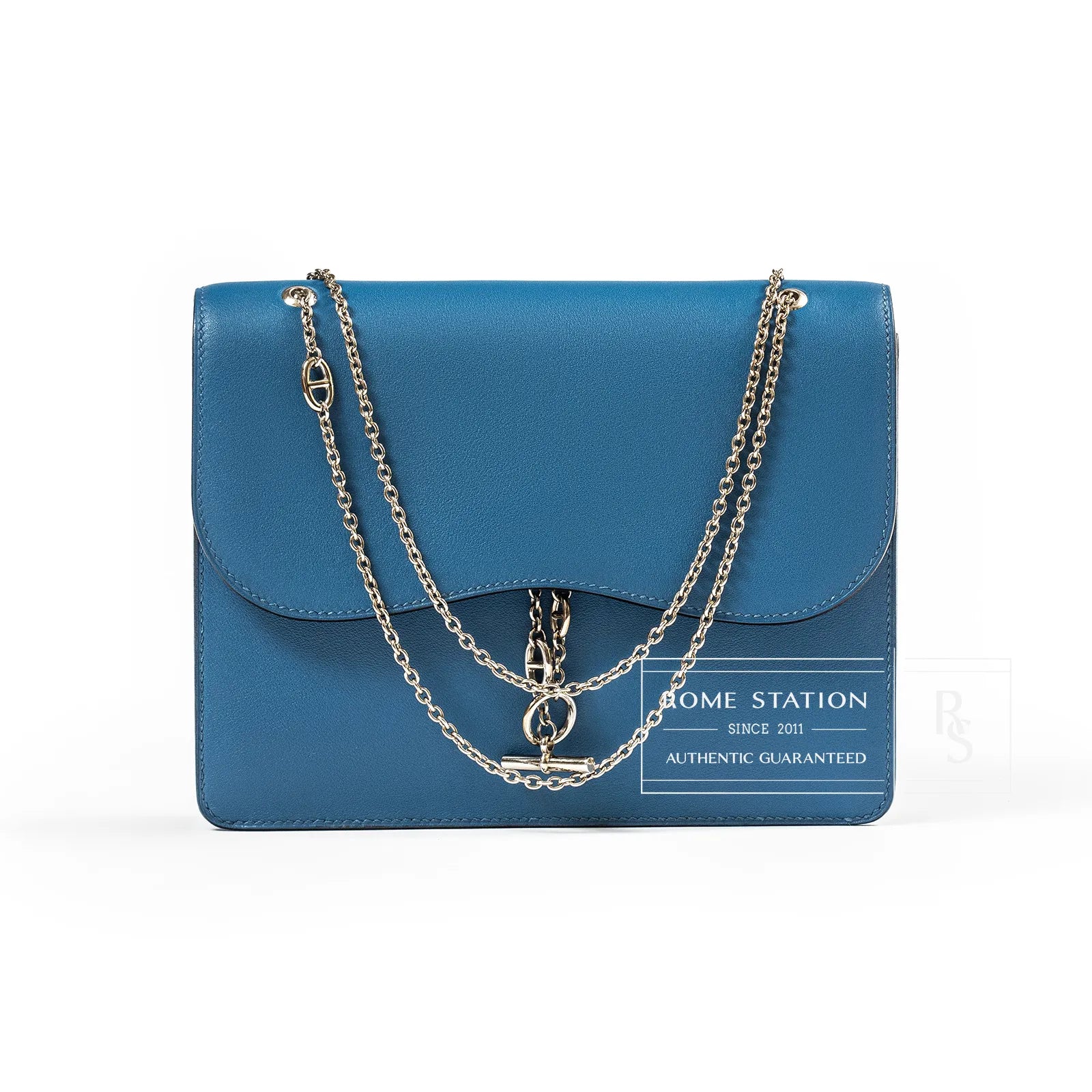 Hermès Catenina Blue de Galic Swift Palladium Hardware