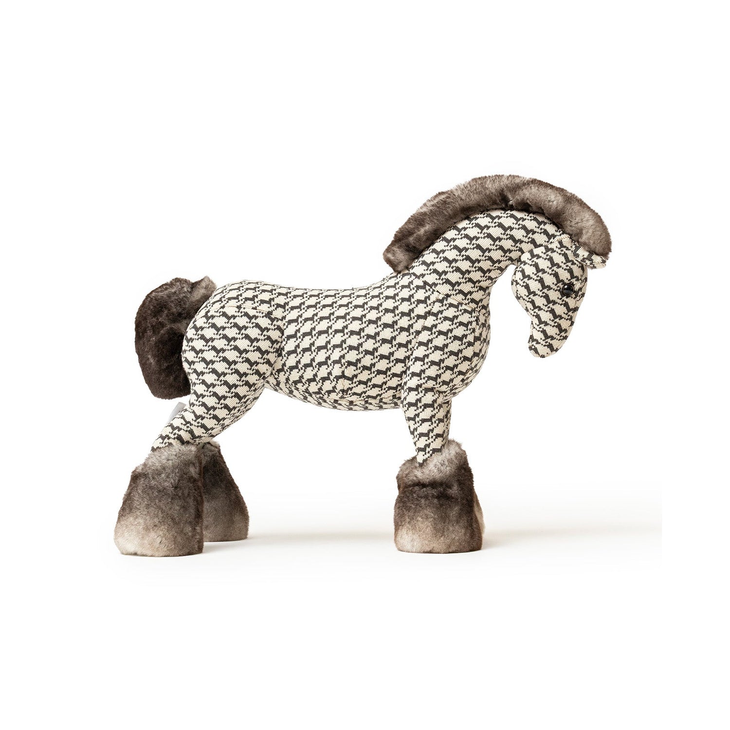 Hermès Cheval Pixel Horse Doll Gris MM