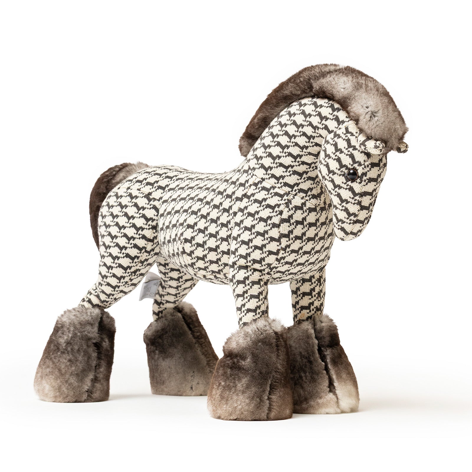 Hermès Cheval Pixel Horse Doll Gris MM