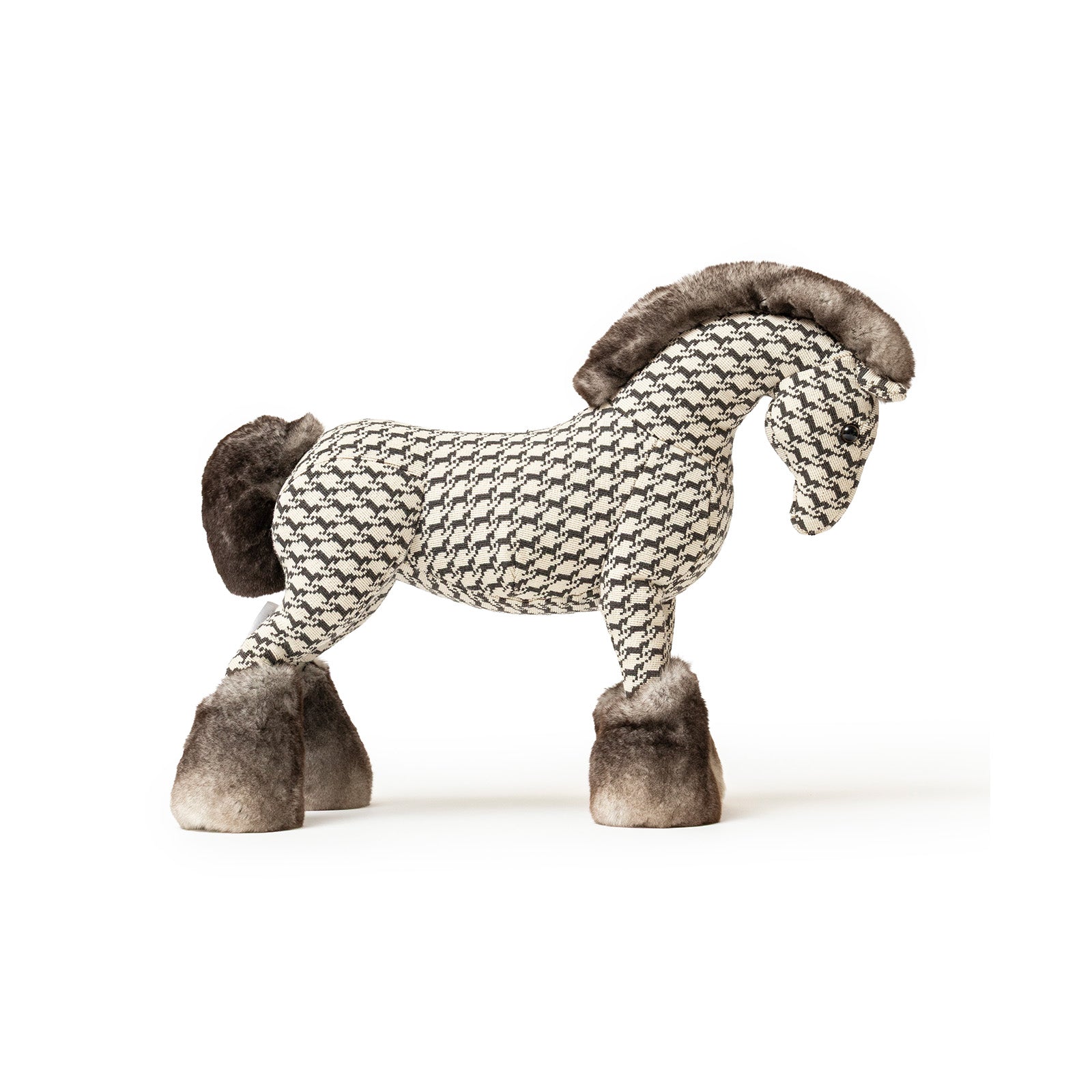 Hermès Cheval Pixel Horse Doll Gris MM