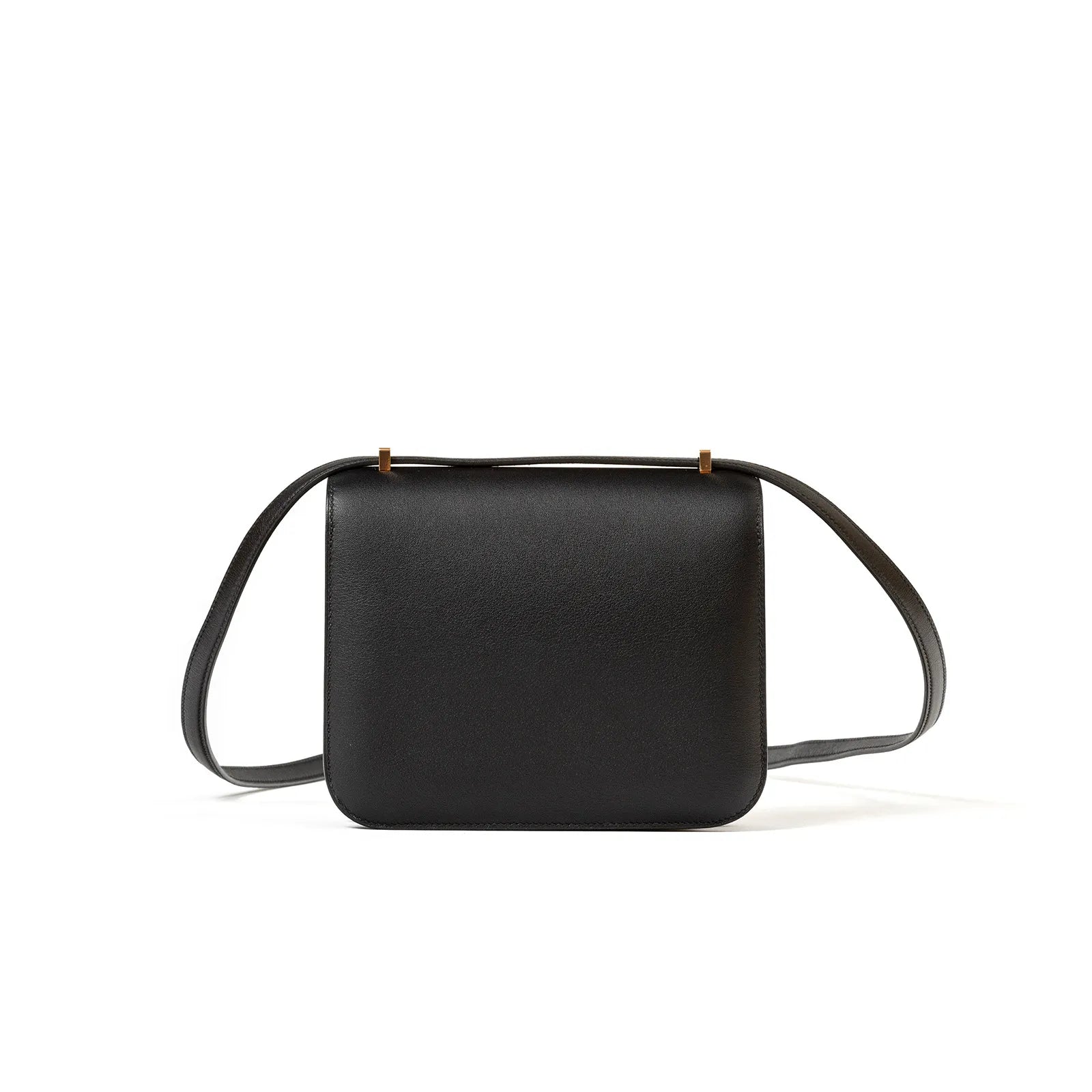 Hermès Mini Constance 18 Black Swift Rose Gold Hardware
