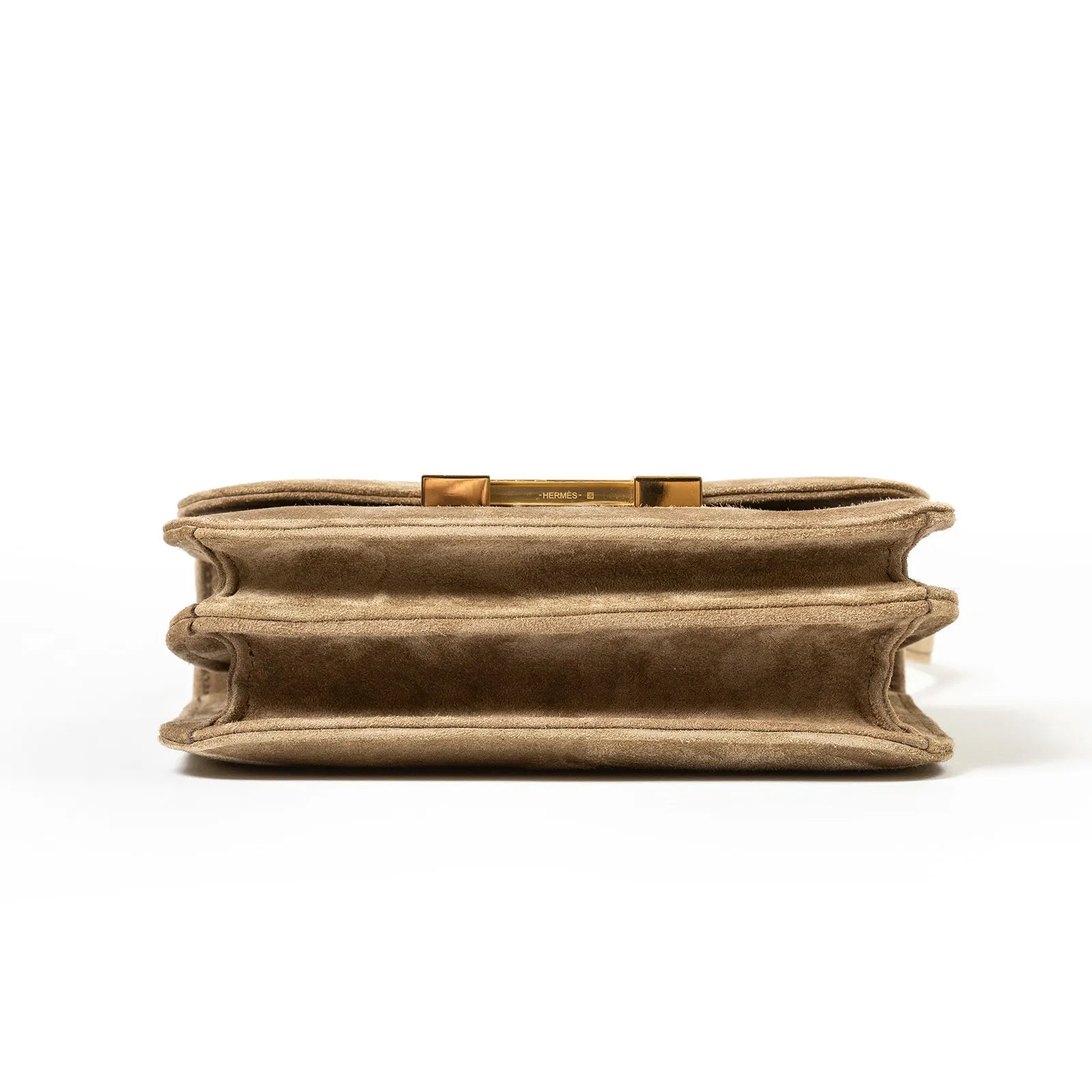 Hermès Mini Constance 18 Marron Glace Grizzly Calf Gold Hardware