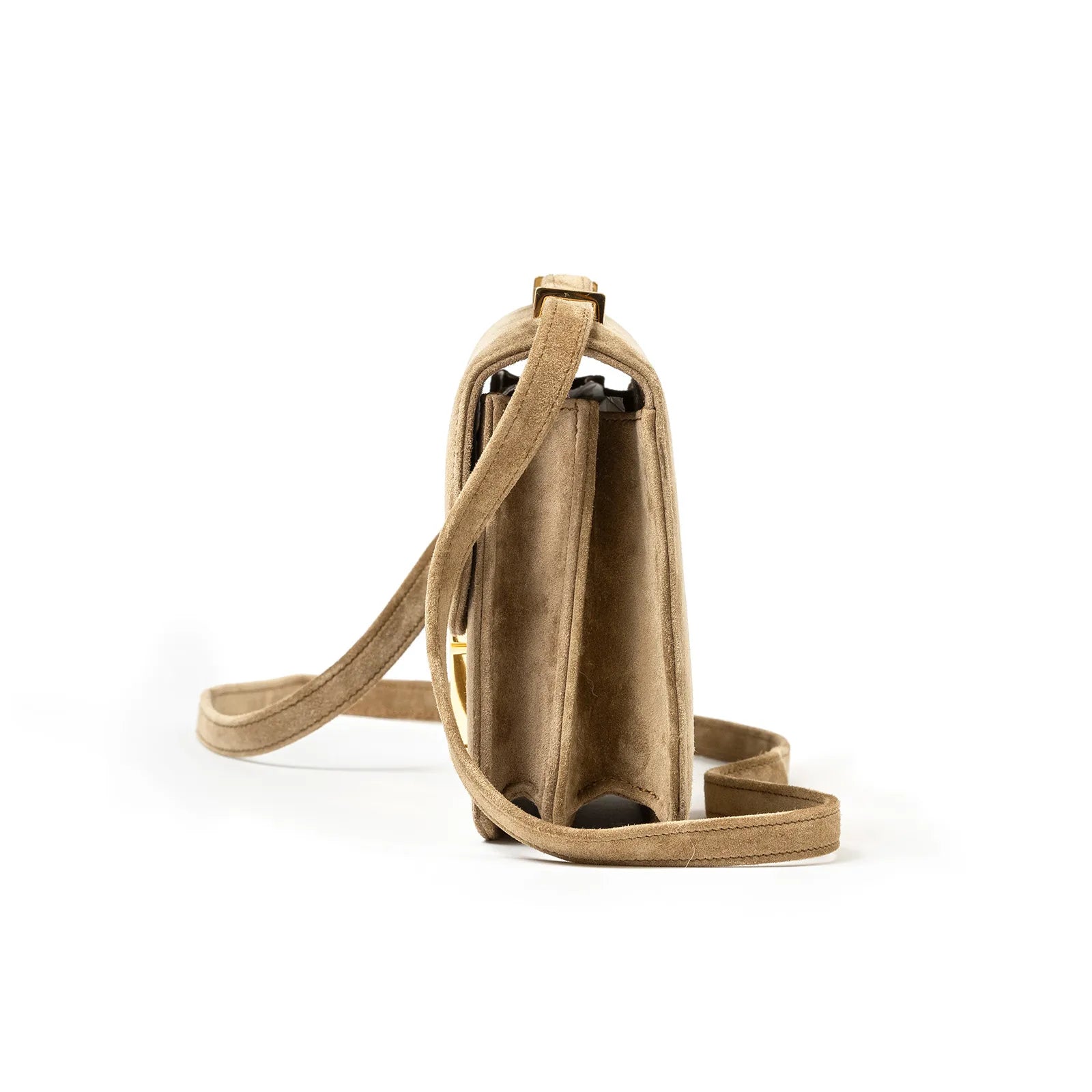 Hermès Mini Constance 18 Marron Glace Grizzly Calf Gold Hardware