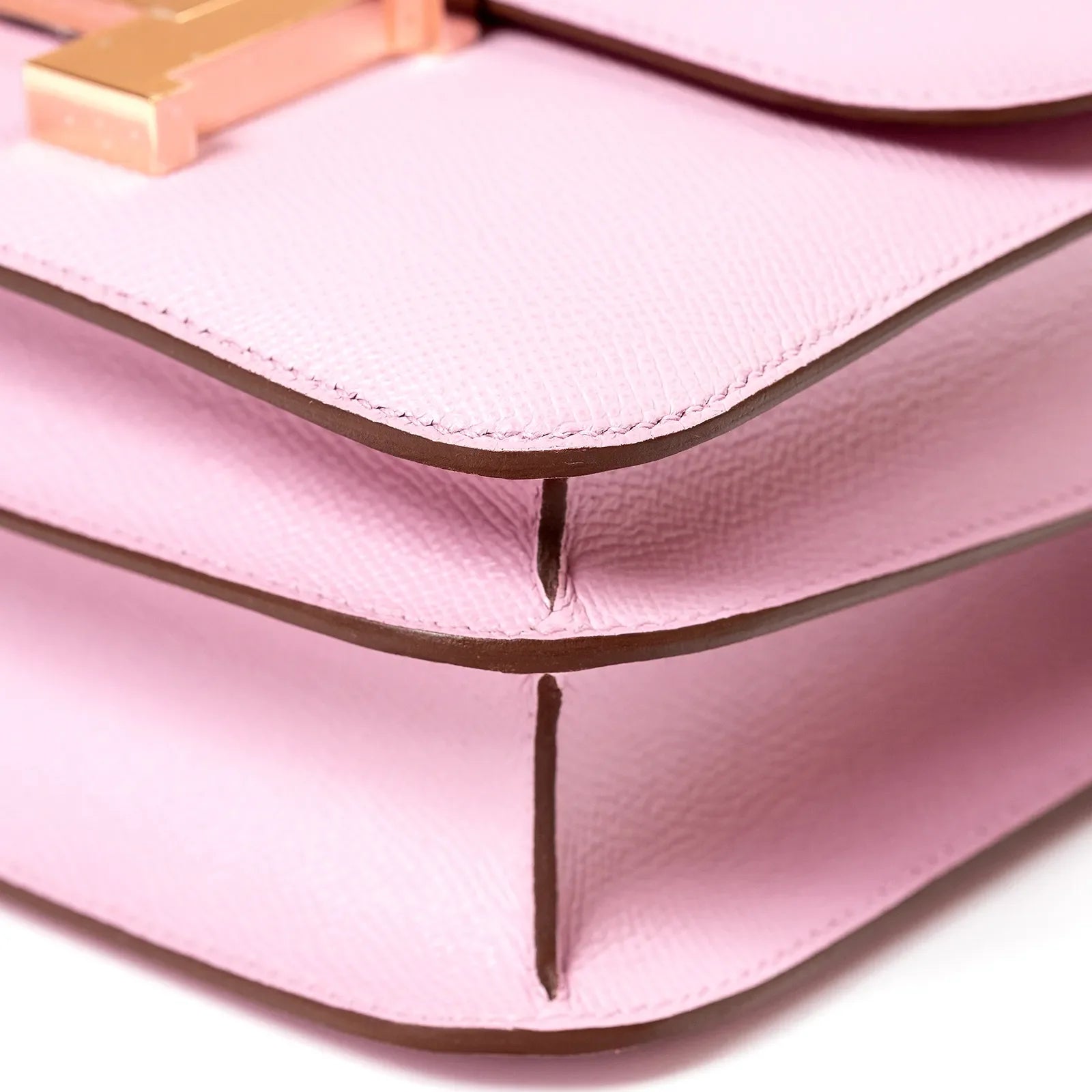Hermès Mini Constance 18 Mauve Sylvestre Epsom Rose Gold Hardware