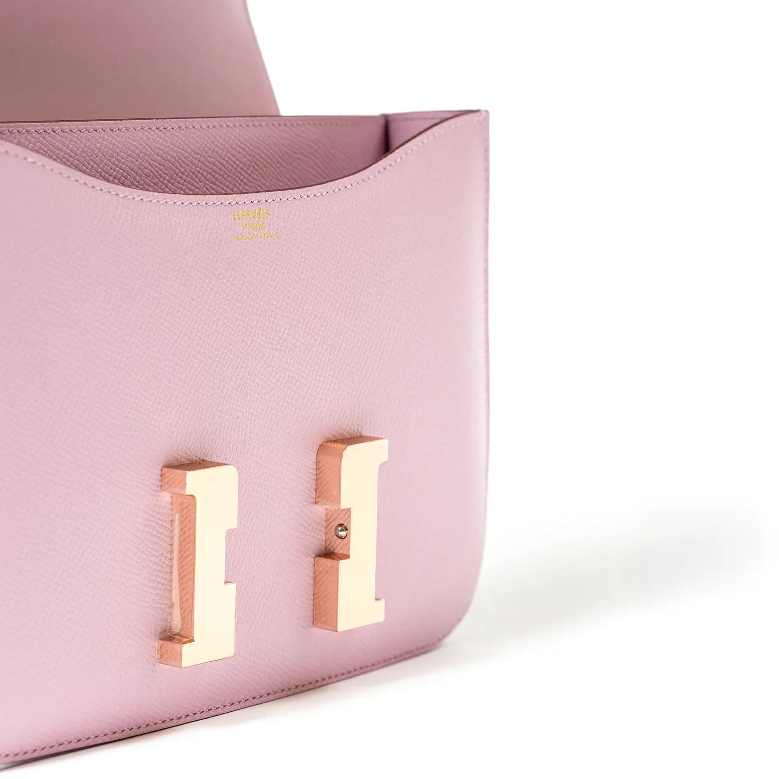 Hermès Mini Constance 18 Mauve Sylvestre Epsom Rose Gold Hardware