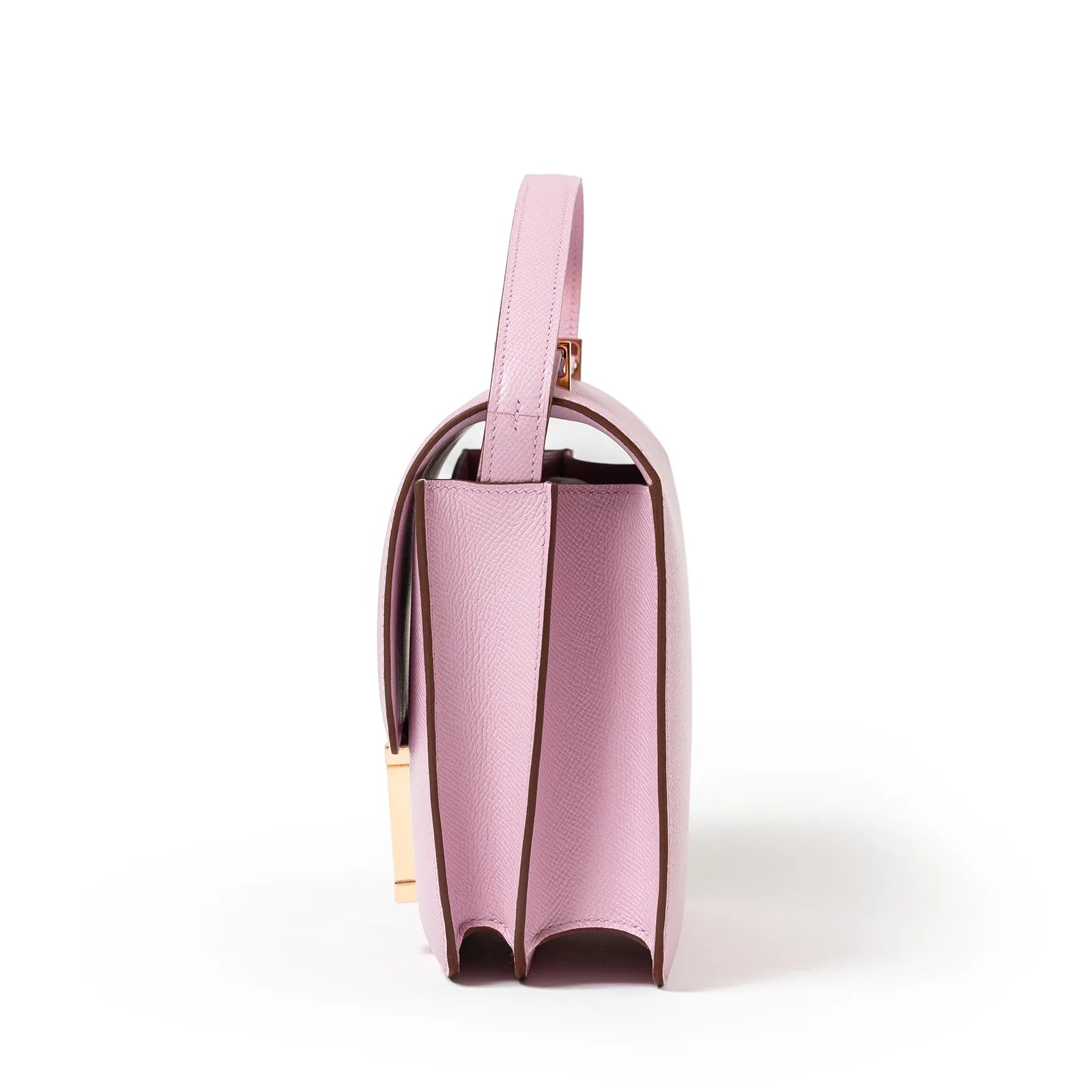 Hermès Mini Constance 18 Mauve Sylvestre Epsom Rose Gold Hardware