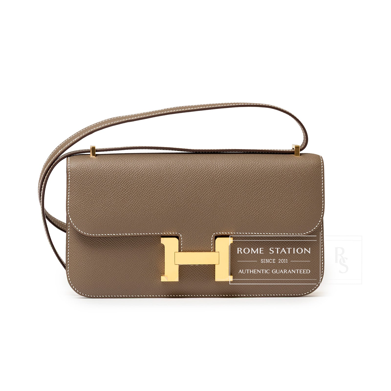 Hermès Constance Elan Etoupe Epsom Gold Hardware