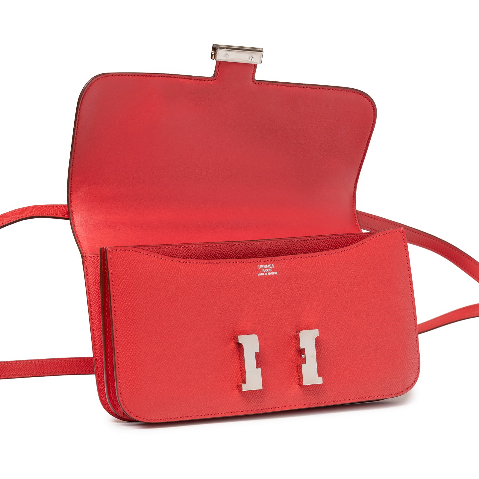 Hermès Constance Elan Rouge Epsom Palladium Hardware | Rome