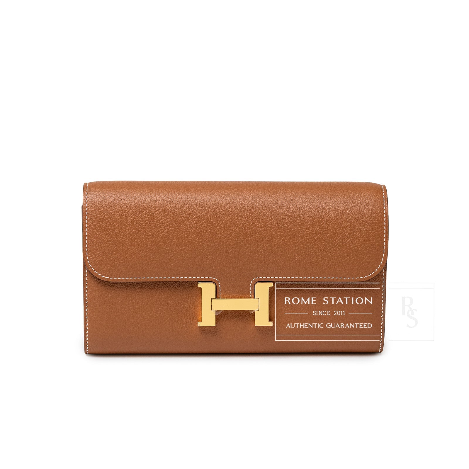 Hermès Constance Wallet To Go Gold Evercolor Gold Hardware