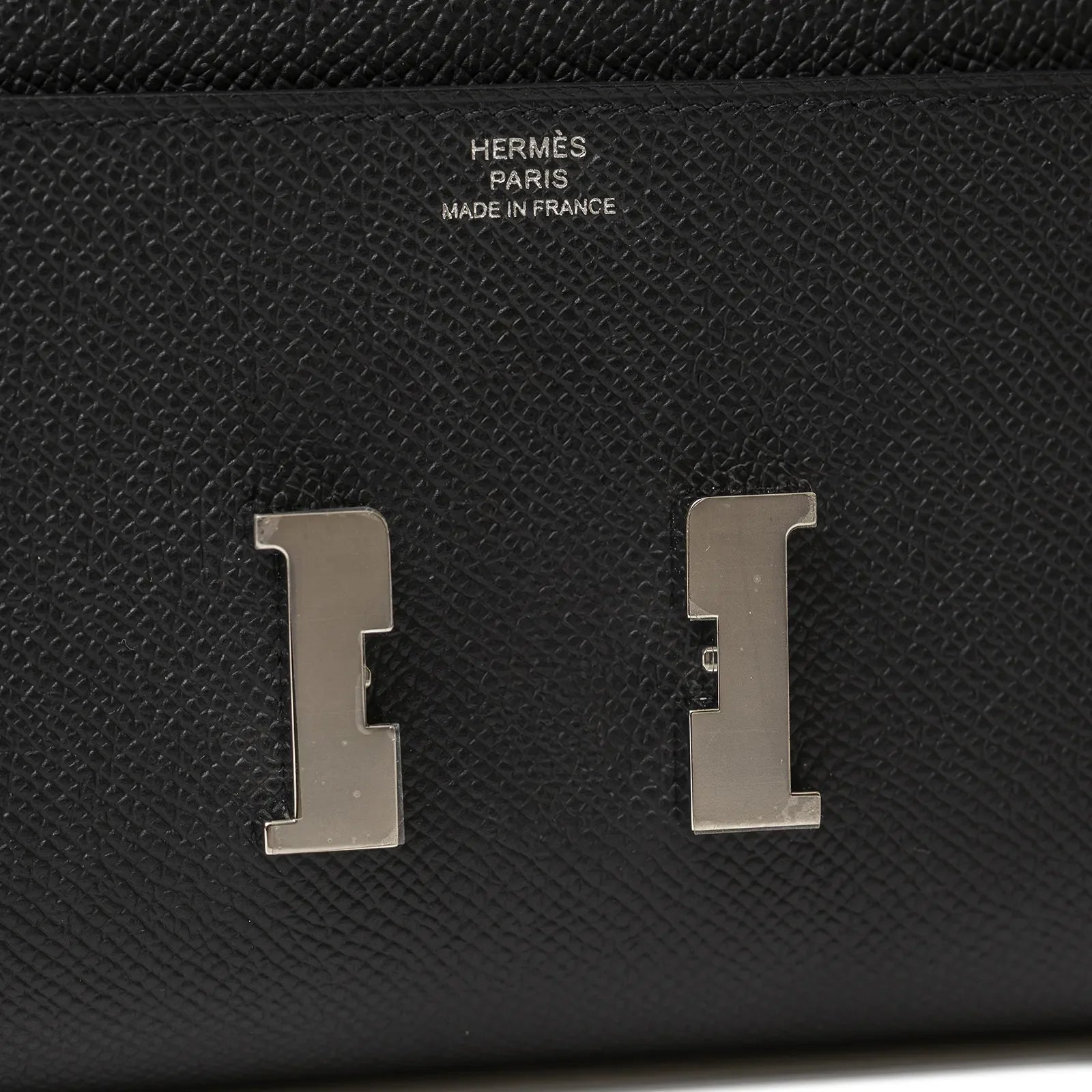Hermès Constance Wallet To Go Black Epsom Palladium Hardware