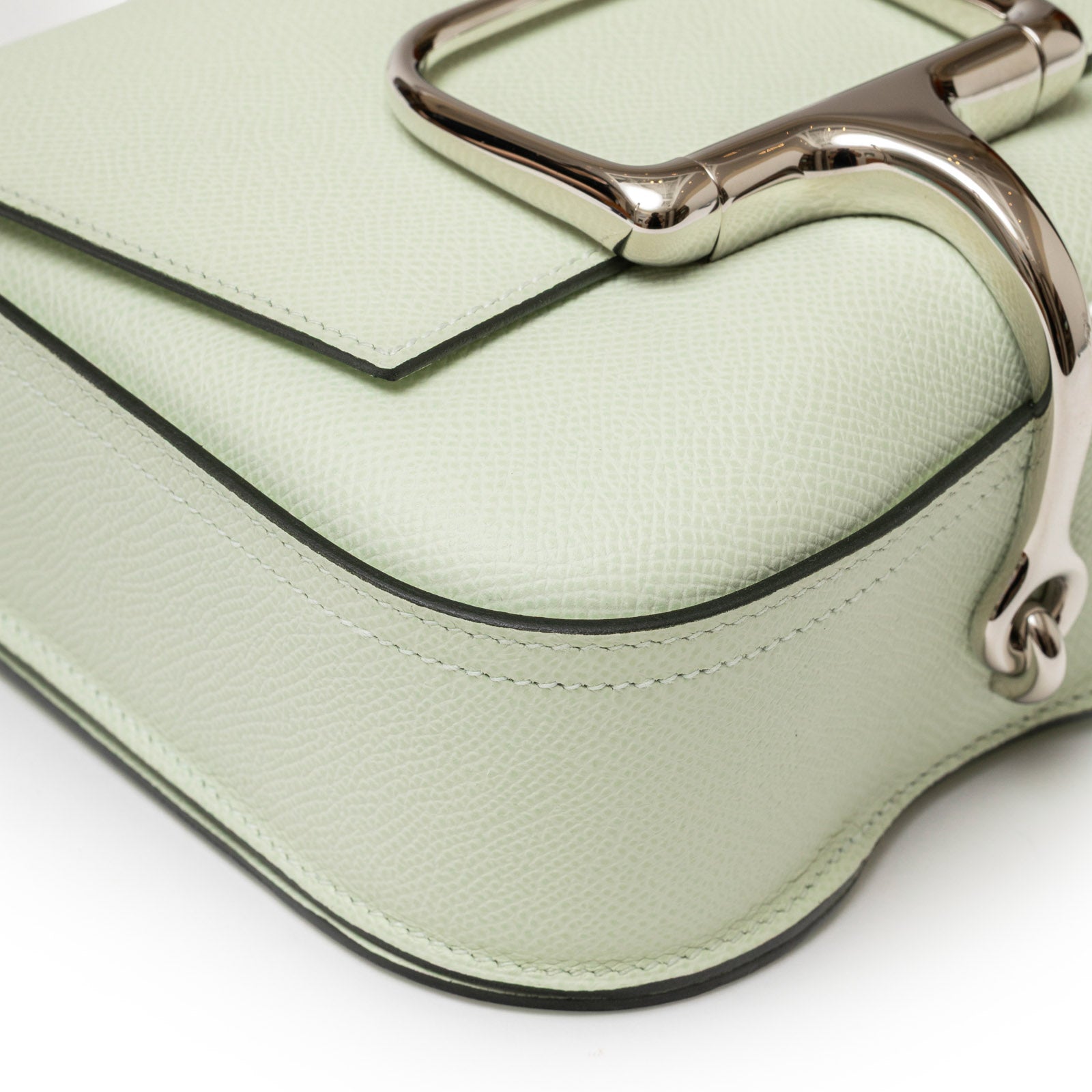 Hermès Della Cavalleria Mini Vert Fizz Epsom Palladium Hardware