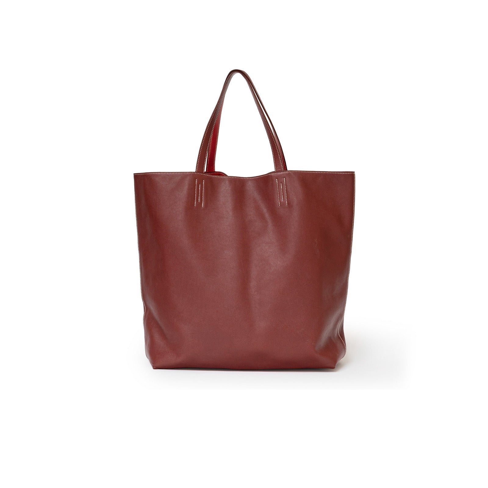 Hermès Double Sens 45 Rouge Bicolor | Authentic Luxury Handbag