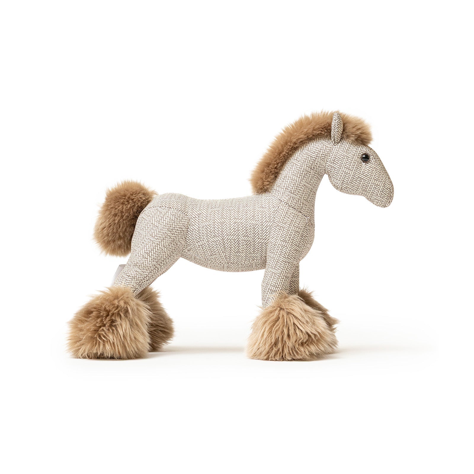 Hermès Ecru and Cognac Hermy Horse Doll PPM