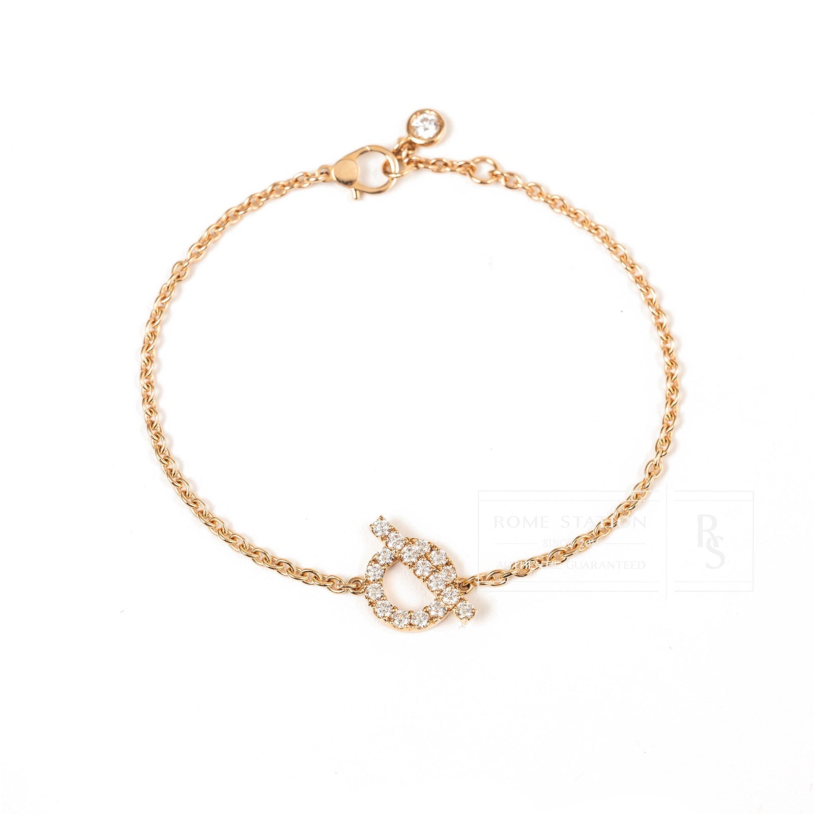 Hermès Finesse Bracelet Rose Gold ST AU750