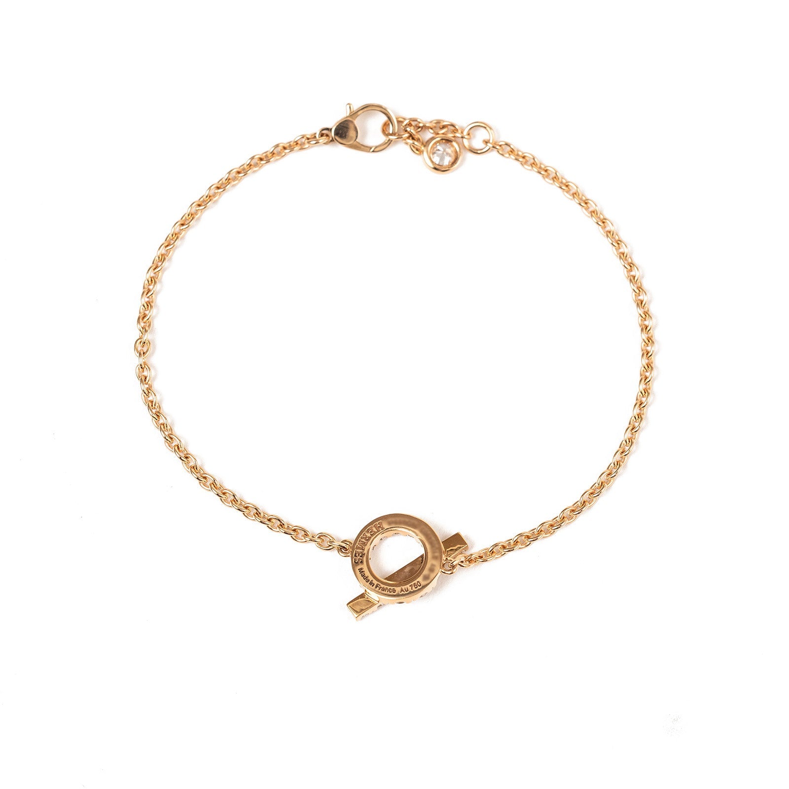 Hermès Finesse Bracelet Rose Gold ST AU750