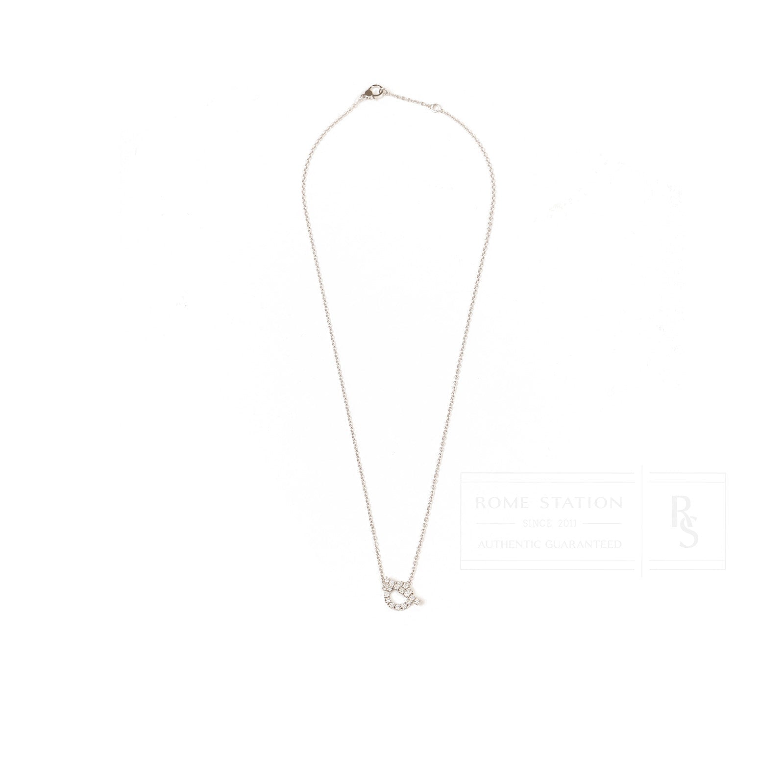 Hermès Finesse Pendant White Gold Au750