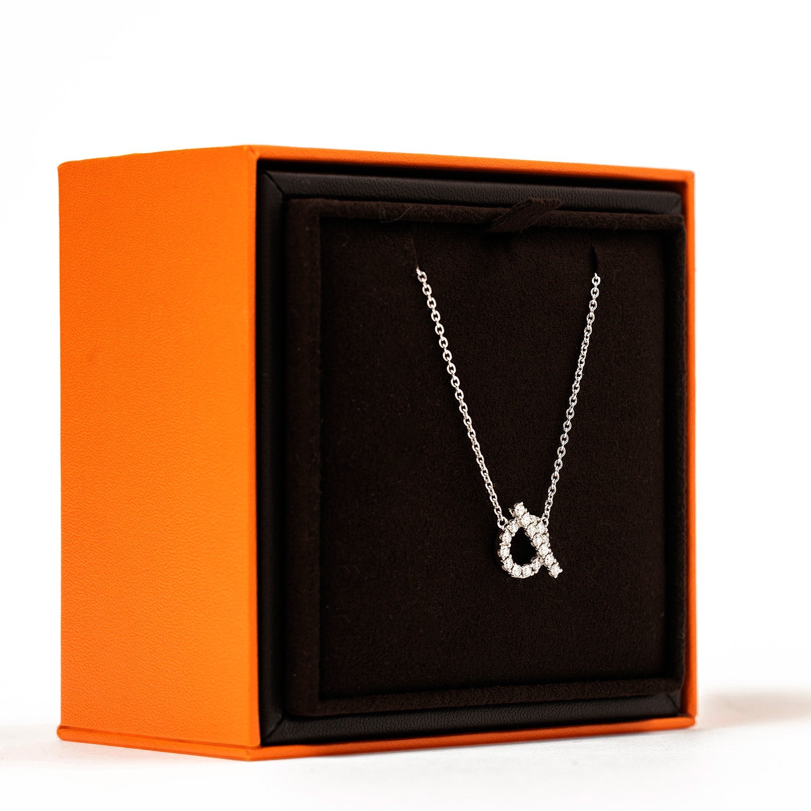 Hermès Finesse Pendant White Gold Au750