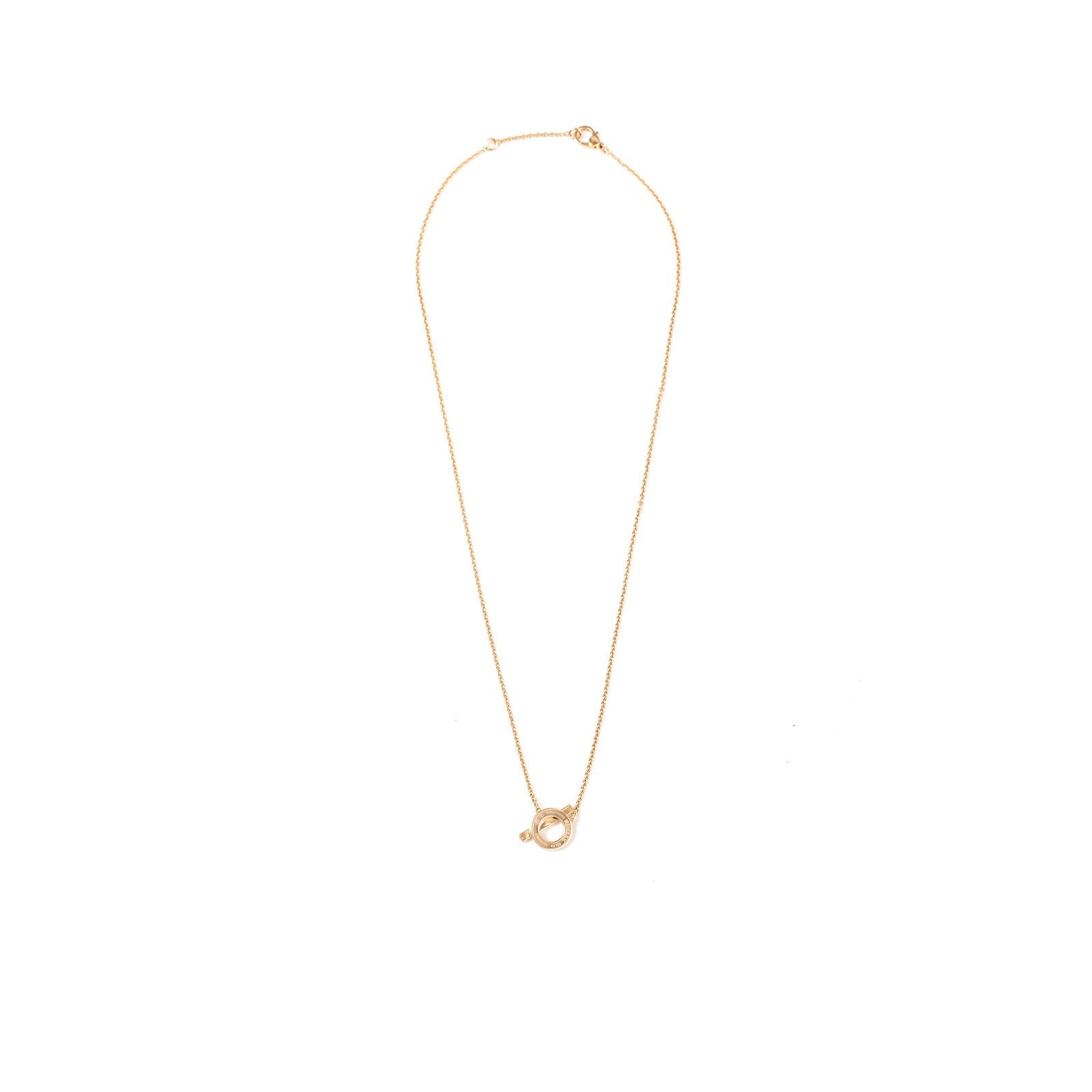 Hermès Finesse Pendant Rose Gold AU750