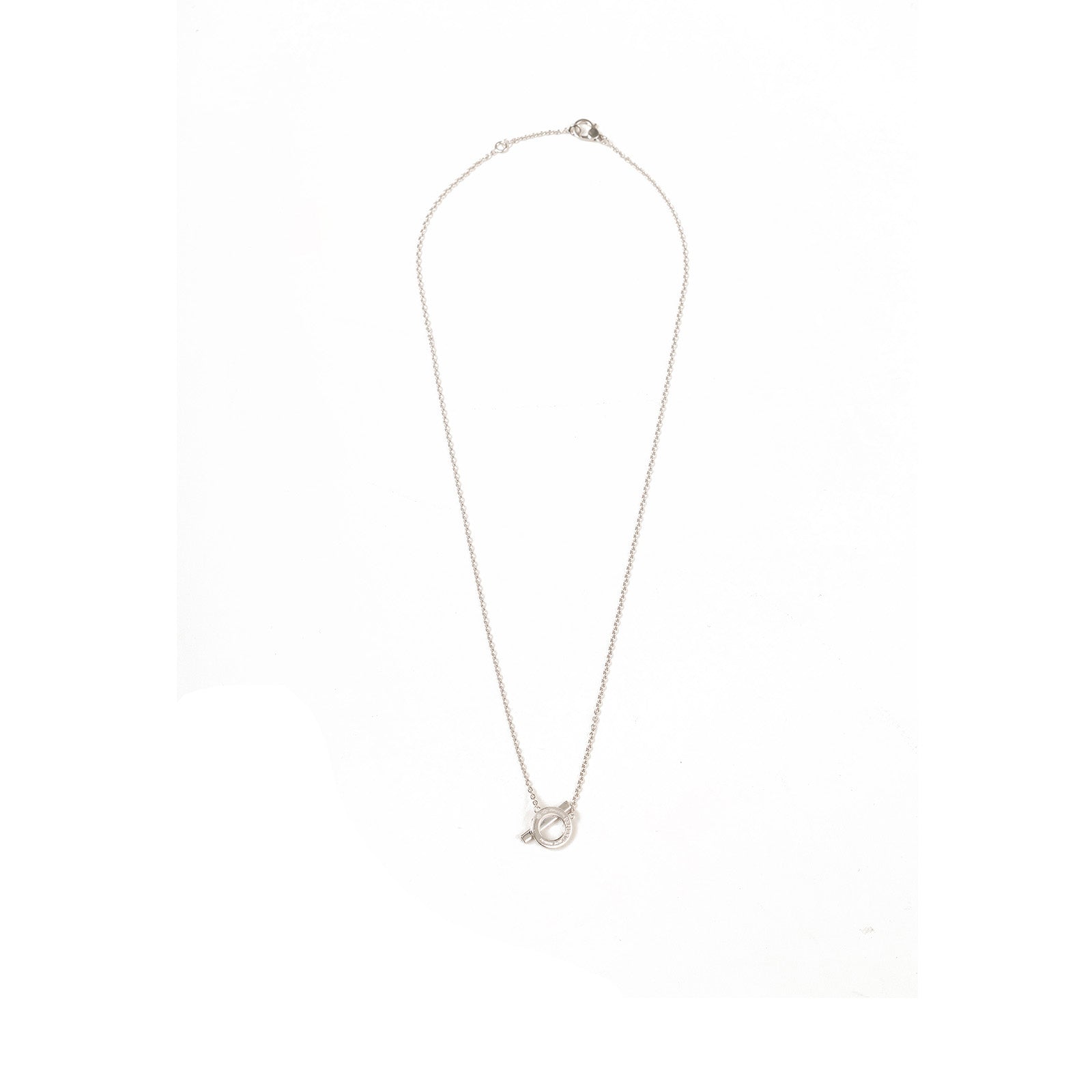 Hermès Finesse Pendant White Gold Au750