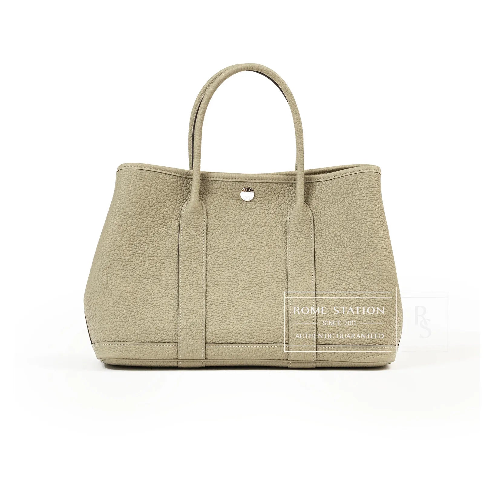 Hermès Garden Party 30 Sage Negonda Palladium Hardware