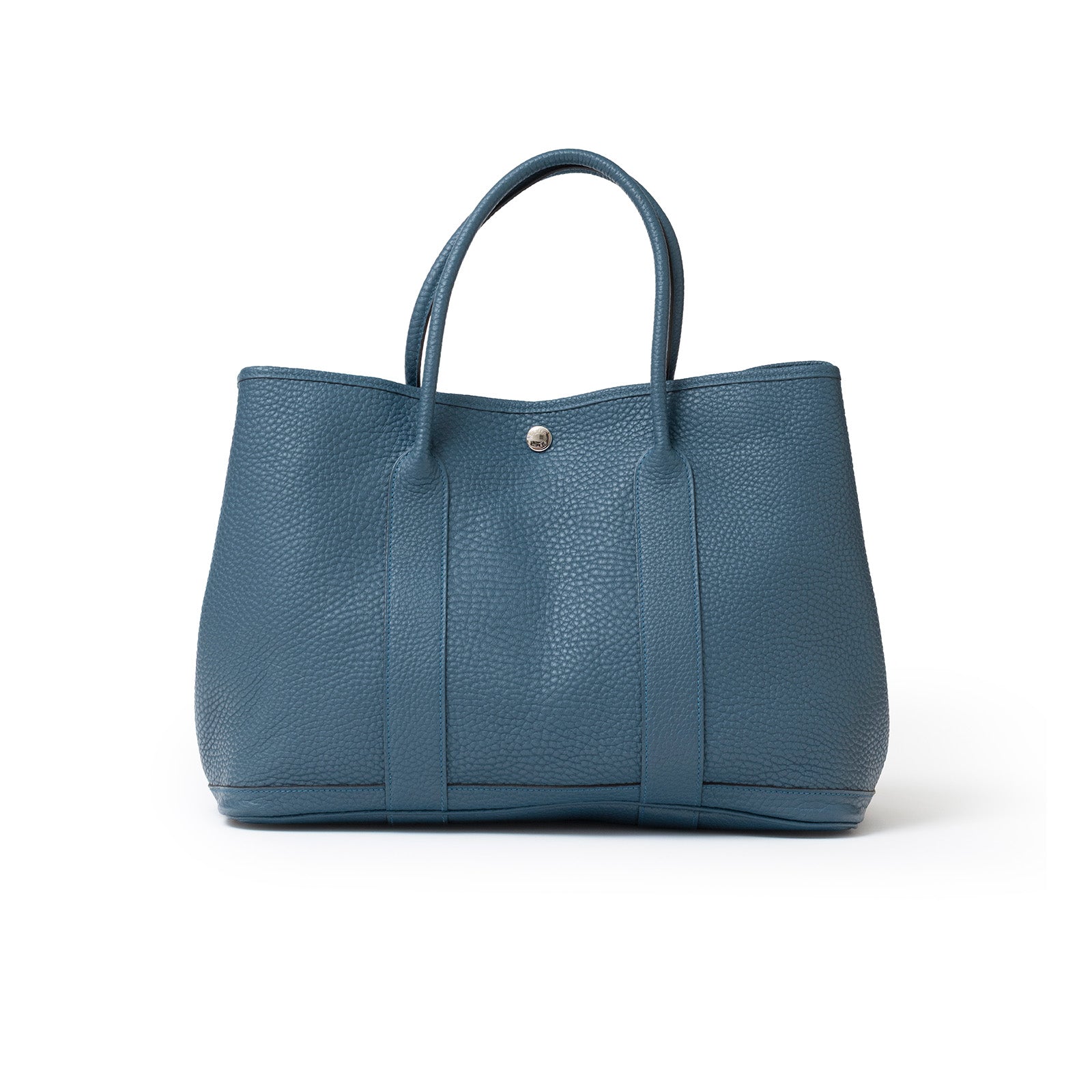 Hermès Garden Party 36 Blue Negonda Palladium Hardware