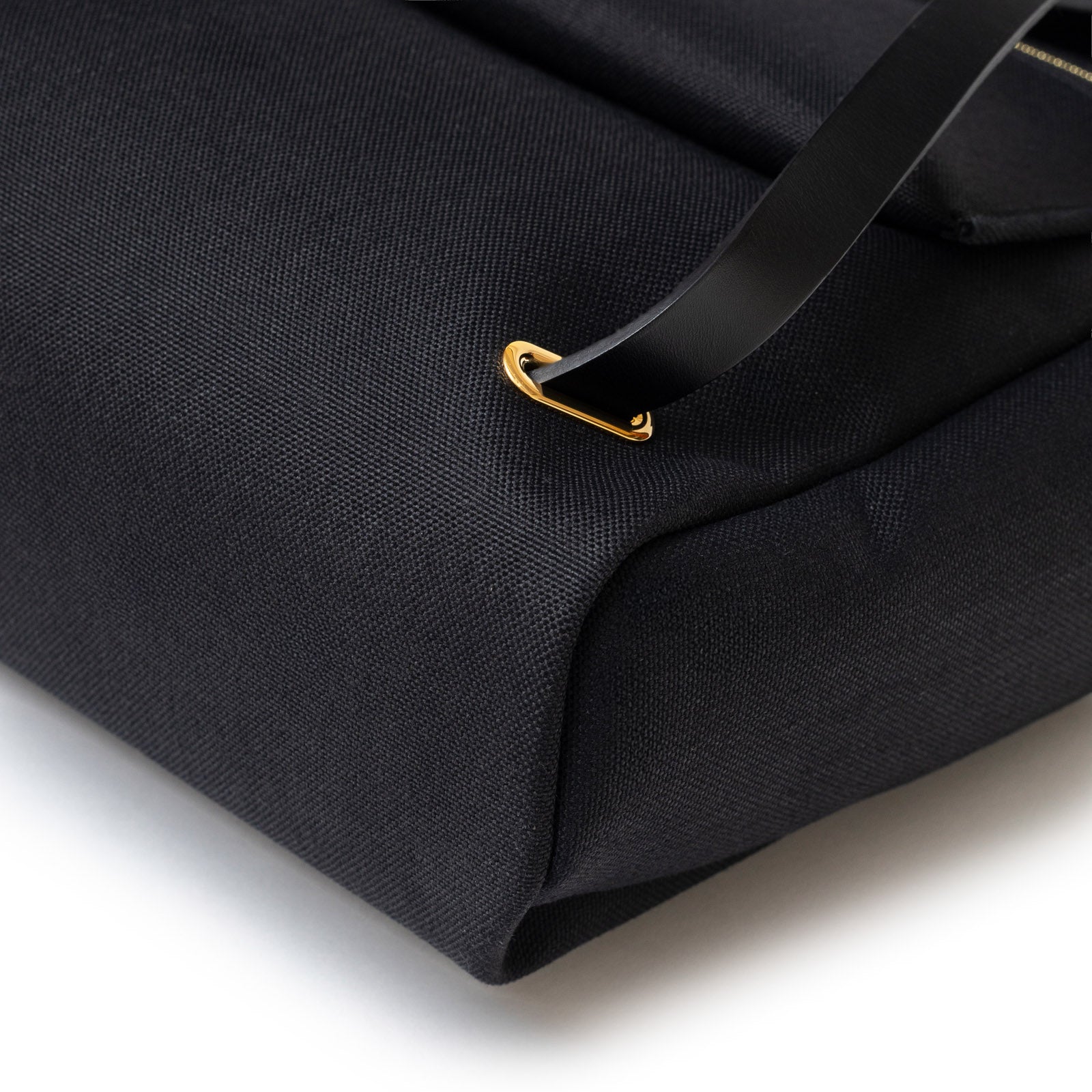 Hermès Herbag Backpack Black Toile Gold Hardware - Back Bottom Right