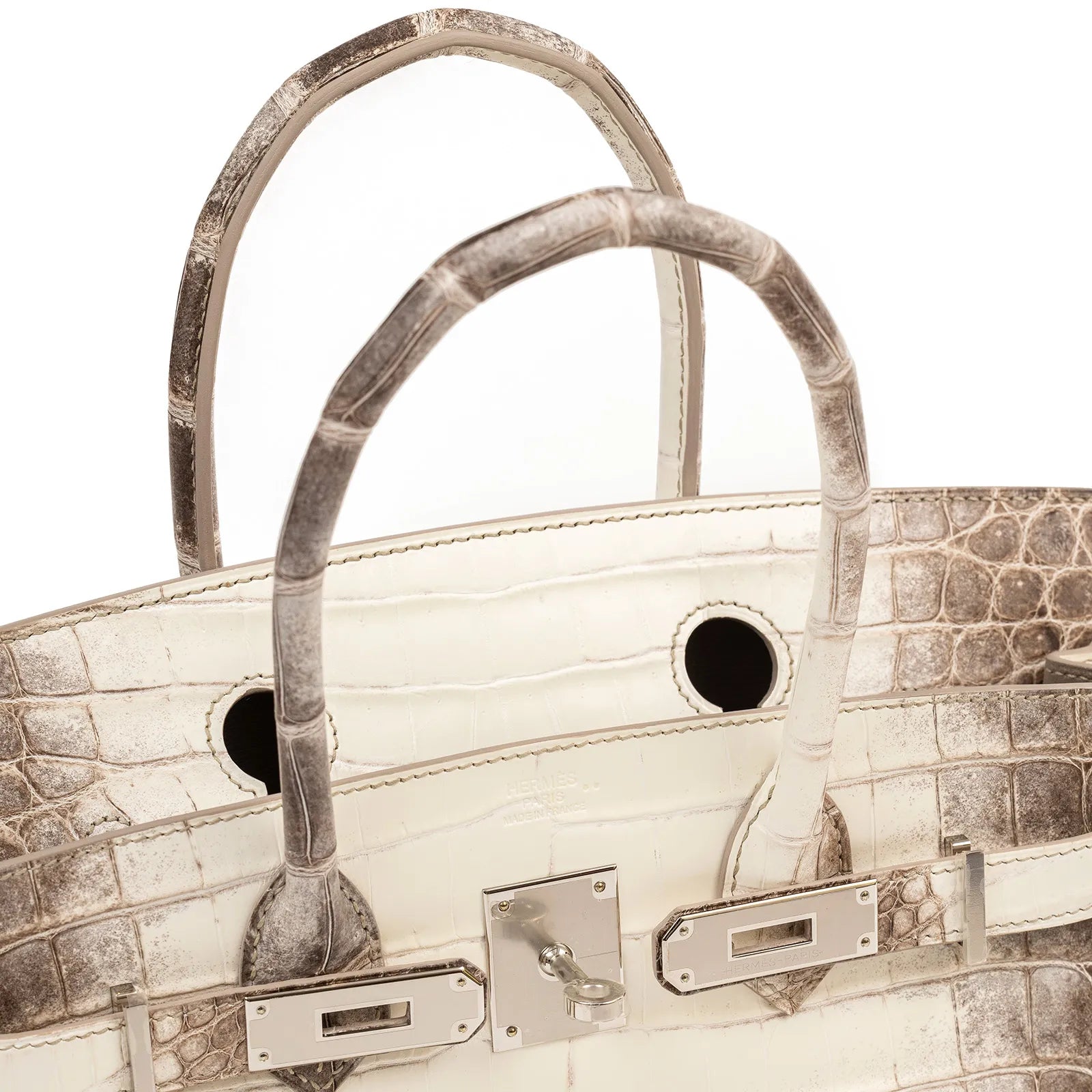 Hermès Himalaya Birkin 30 Matte Niloticus Crocodile Palladium Hardware - Handbags
