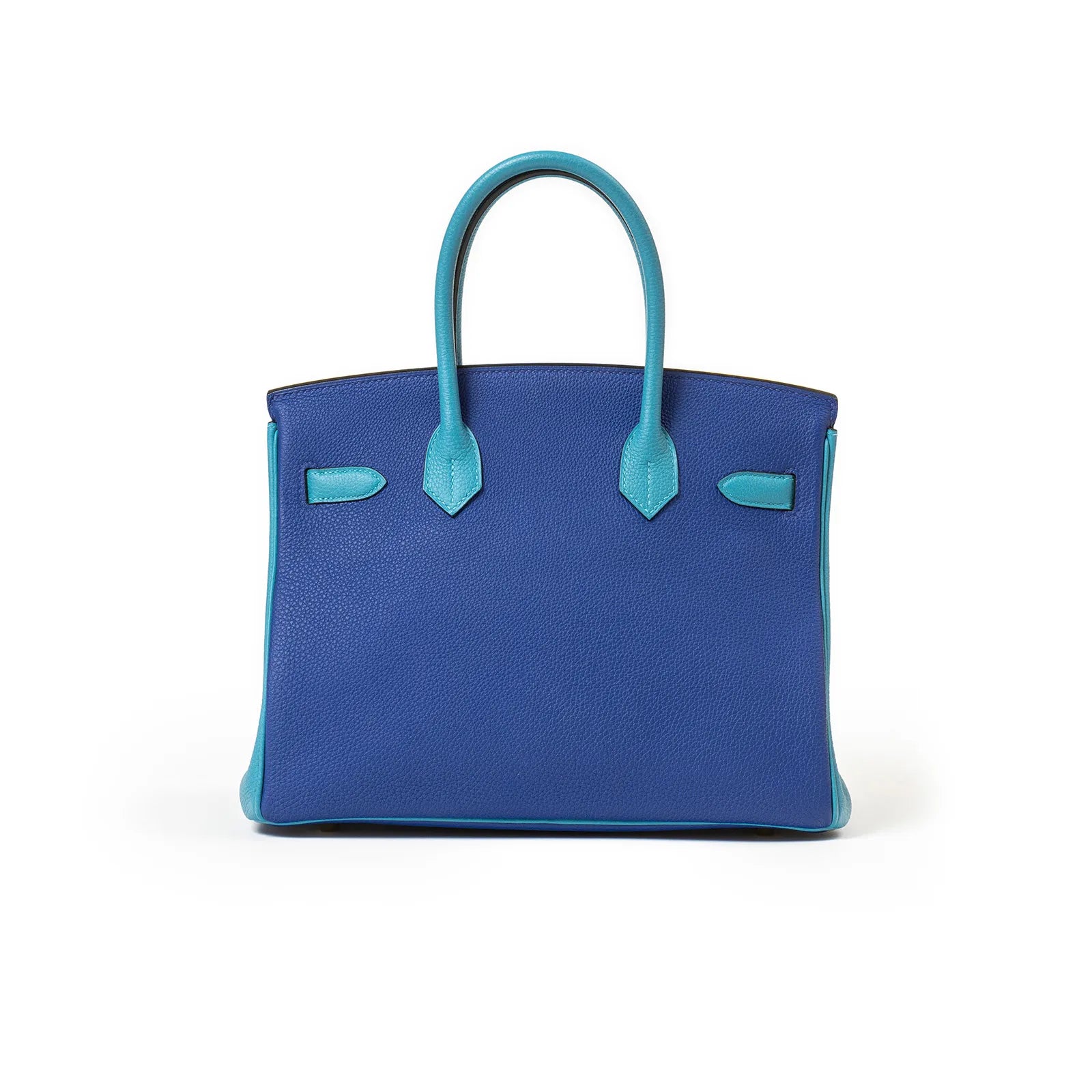 Hermès Horseshoe Birkin 30 Blue Electric and Blue Turquoise Togo Gold Hardware