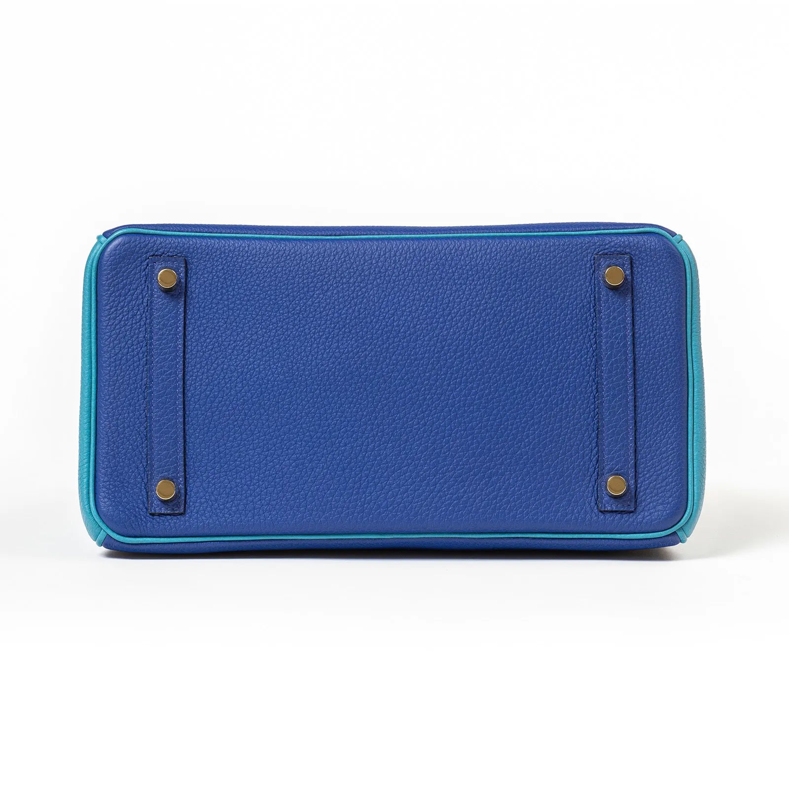 Hermès Horseshoe Birkin 30 Blue Electric and Blue Turquoise Togo Gold Hardware